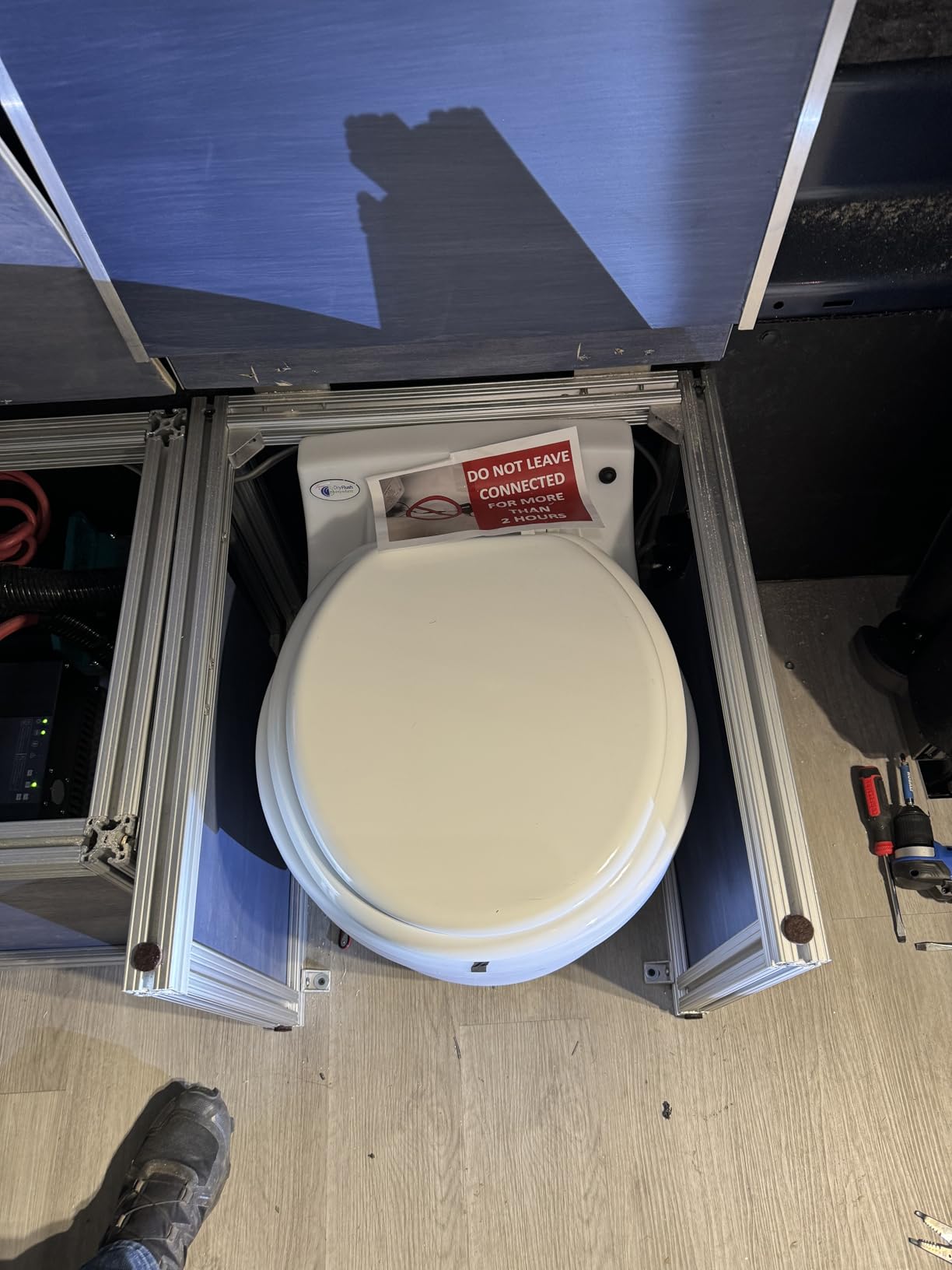 Laveo Dry Flush Toilet - Waterless, Portable, Self Contained and Easier to Use than an Incinerating or Composting Toilet. Great for Tiny Homes, Vans, Boats, Camping, RVs and Off Grid customer photo 2