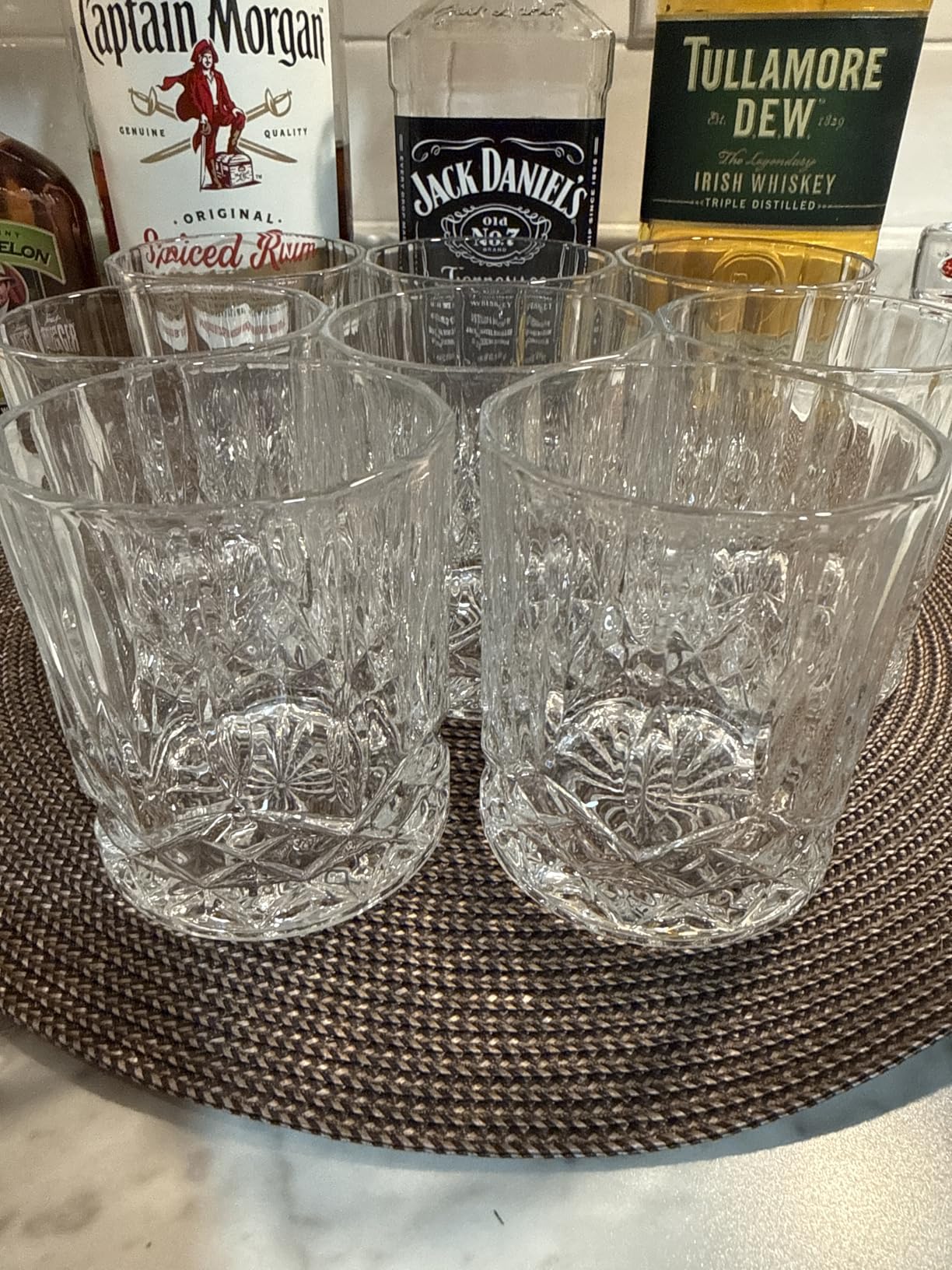 Gencywe Crystal Whiskey Glasses Set of 8, 11 OZ Old Fashioned Whiskey Glasses, Bourbon Cocktail Rocks Glasses, Clear Bar Glasses for Drinking Scotch Vodka Tequila Rum Gift for Men customer photo 1