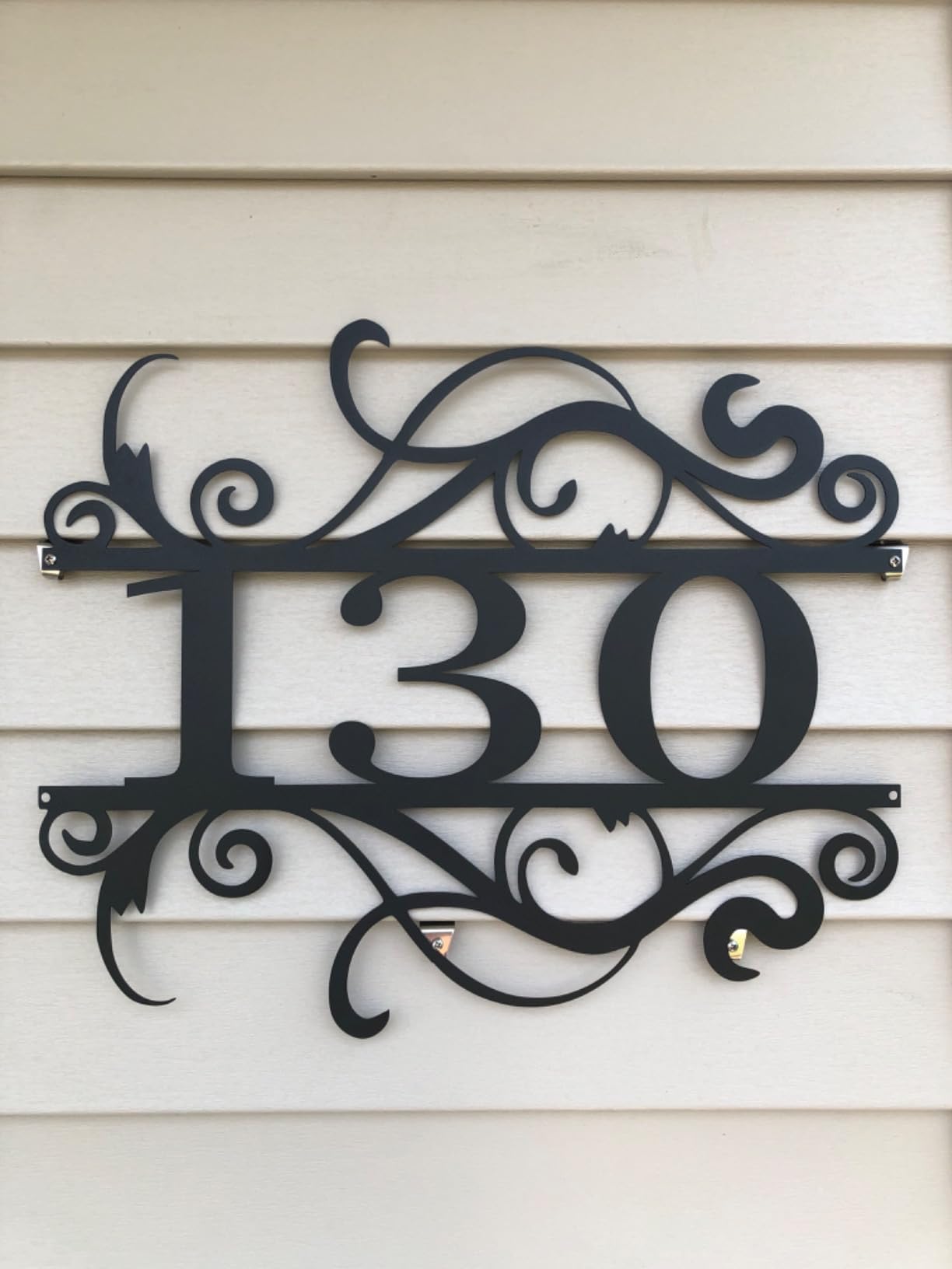 House Number Sign | Metal Address Sign | Address Plaque | Home Number Sign | Custom Address Decor | House Warming Gift | Front Door Sign customer photo 2
