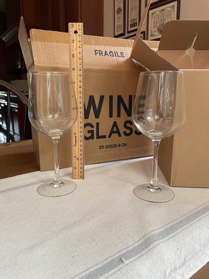 FAWLES Fully Tempered Wine Glasses, Shock Resistant Wine Glass Set for Red or White Wine, Dishwasher Safe Stem Glasses for Restaurants, Bars, Home (Set of 8, 15.5 oz) customer photo 1