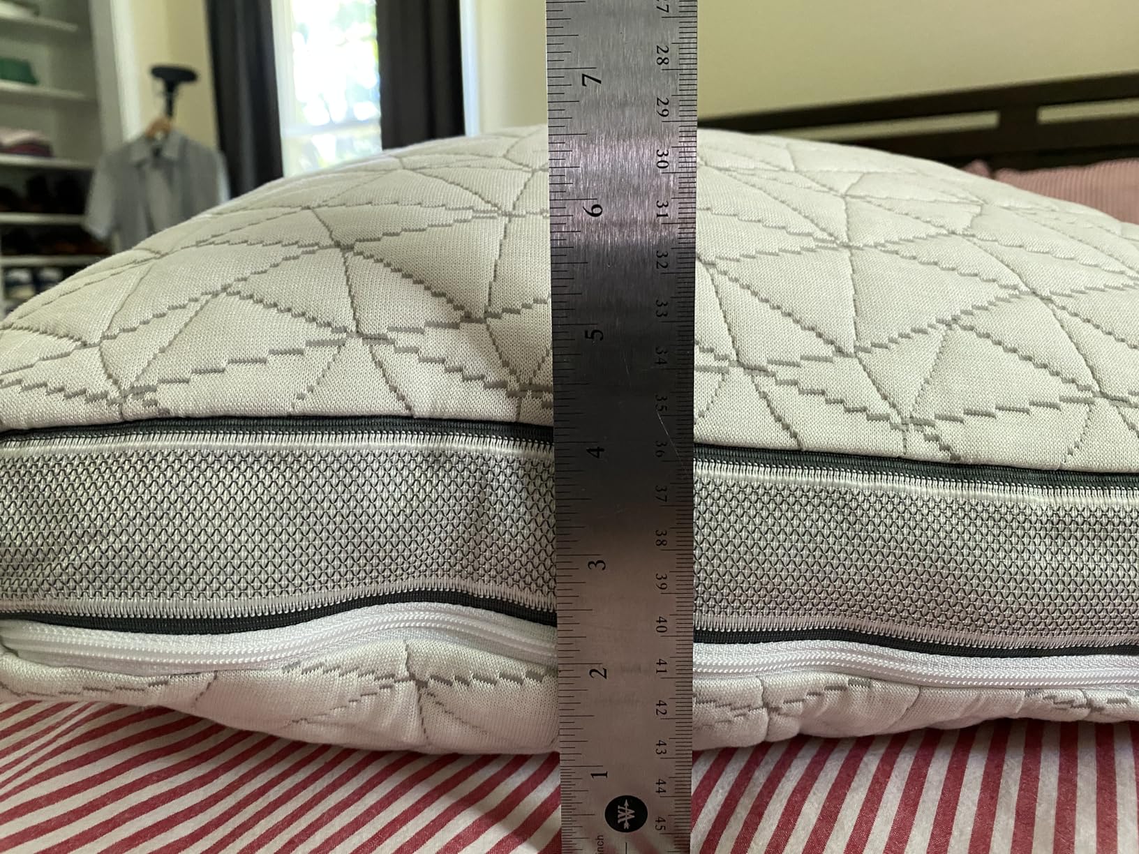 Coop Home Goods Cool+ Adjustable Pillow, Queen Size Plus Shaped Memory Foam Pillows with Cooling Gel customer photo 1