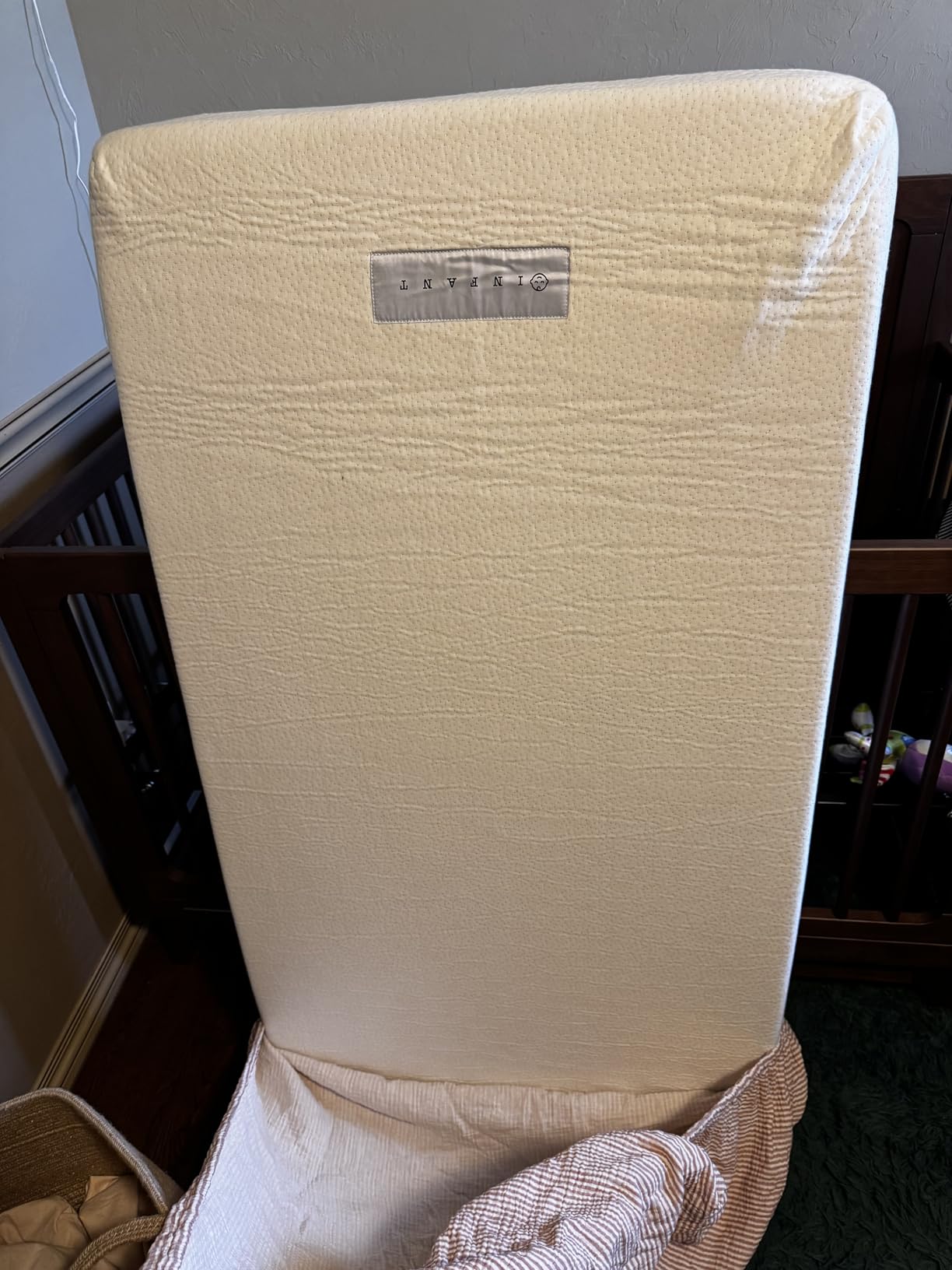 Organic Cotton Covered Dual-Sided Crib Mattress | 2-Stage Premium Memory Foam CertiPUR-US Hypoallergenic Baby Mattress Firm Support for Infant Cooling Gel for Toddler, Waterproof Washable, 52x27.5x5.5 customer photo 2