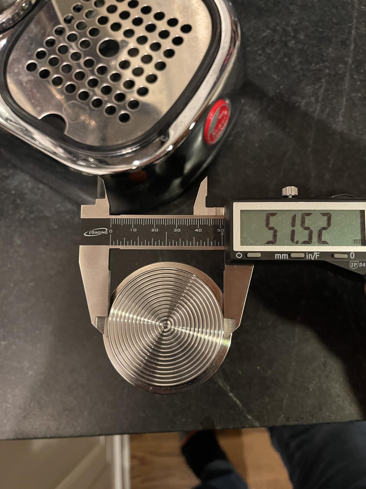 58mm Tamper For Espresso Machines Rosewood Self Leveling and Double Spring Loaded Design Calibrated Coffee Tamper With Gift Box customer photo 1