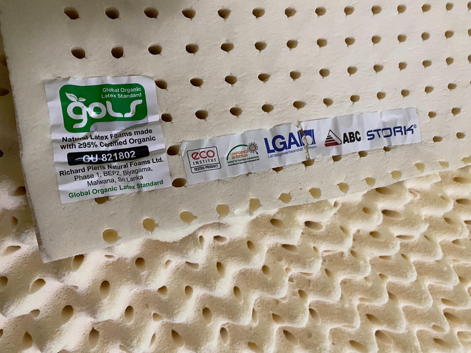 Green Natural Organic Egg Crate Latex Mattress Topper Queen Size - Soft Plush Pillow Top - GOLS Certified Organic Convoluted Latex Foam - Pressure Point Back Pain Relief Sleeps Cool Breathable Bed Pad customer photo 1