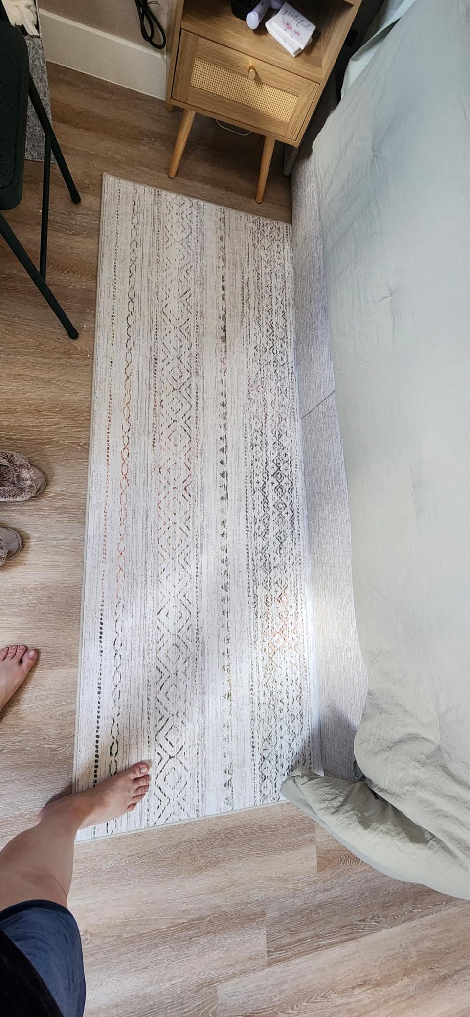 Nakagishi Area Rug Living Room Rugs: 5x7 Large Soft Machine Washable Boho Moroccan FarmNeutral Stain Resistant Indoor Floor Carpet for Bedroom Under Dining Table Home Office Decor-Cream Brown customer photo 1