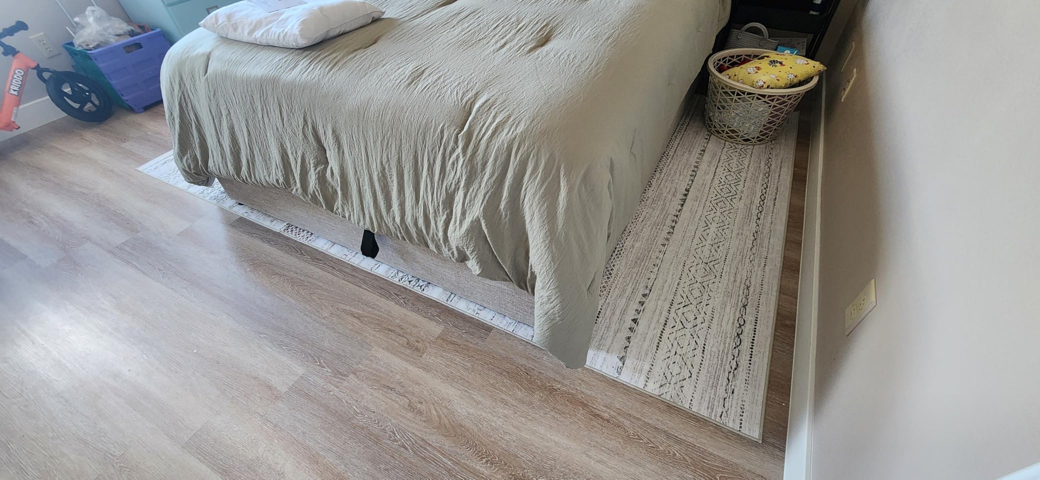 Nakagishi Area Rug Living Room Rugs: 5x7 Large Soft Machine Washable Boho Moroccan FarmNeutral Stain Resistant Indoor Floor Carpet for Bedroom Under Dining Table Home Office Decor-Cream Brown customer photo 2