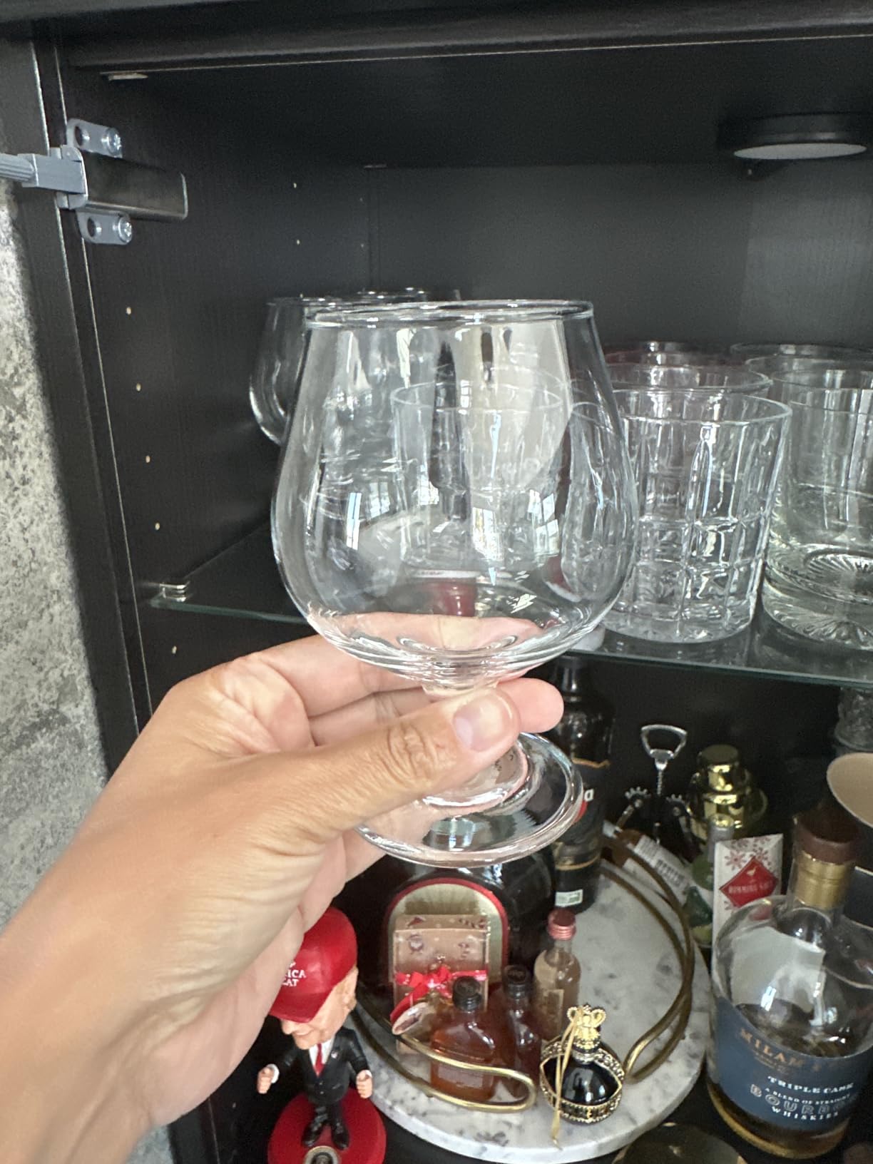 Whiskey Glasses Set of 4, Bourbon Glass, Old Fashioned Glasses, 11.5 Oz Short Stem Wine Glass for Spirits, Vodka, Scotch,Cognac, Brandy, Cocktails for Easter Sunday customer photo 2