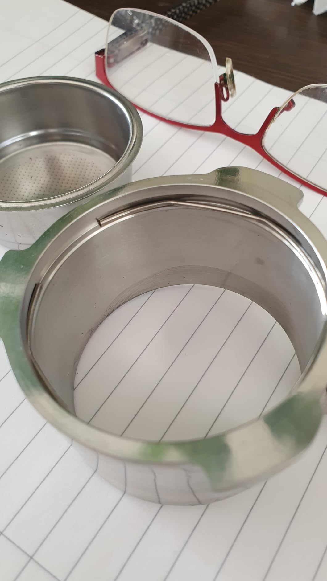 51mm Bottomless Portafilter 3 Ears Compatible with CASABREWS CM5418 and 3700 Series | with Stainless Steel Double Shot Capacity Cup Filter Basket customer photo 1