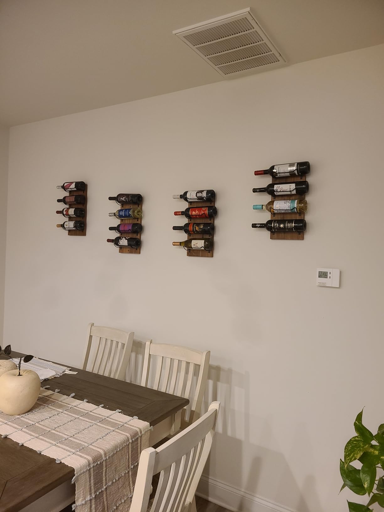 Blue River Goods Wine Rack Wall Mounted | Wooden Wall Wine Rack with 8 Bottle Storage customer photo 1