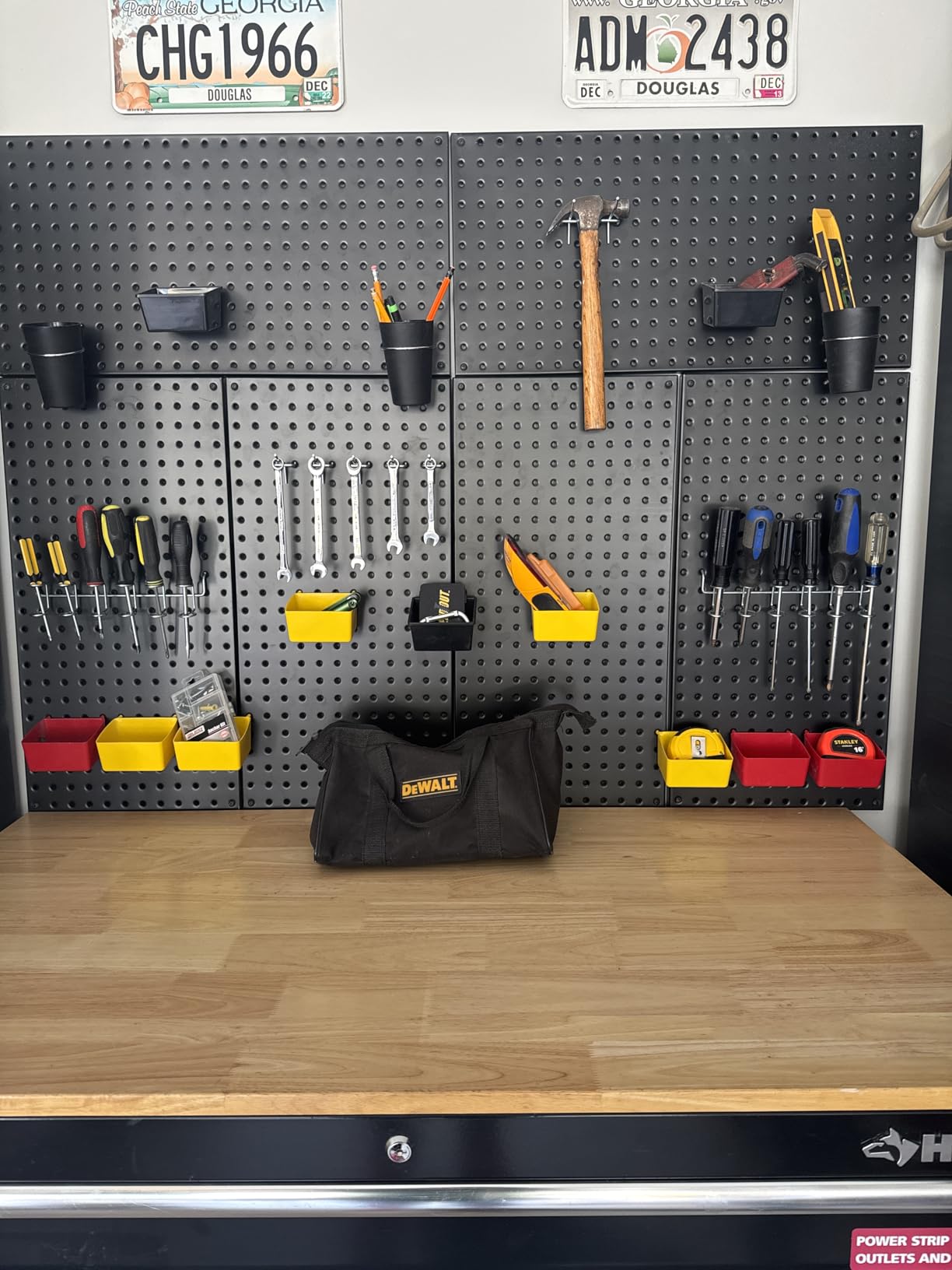 Ultrawall 4 Pcs Metal Pegboard Wall Panels, Peg Boards for Garage Tool Storage customer photo 2
