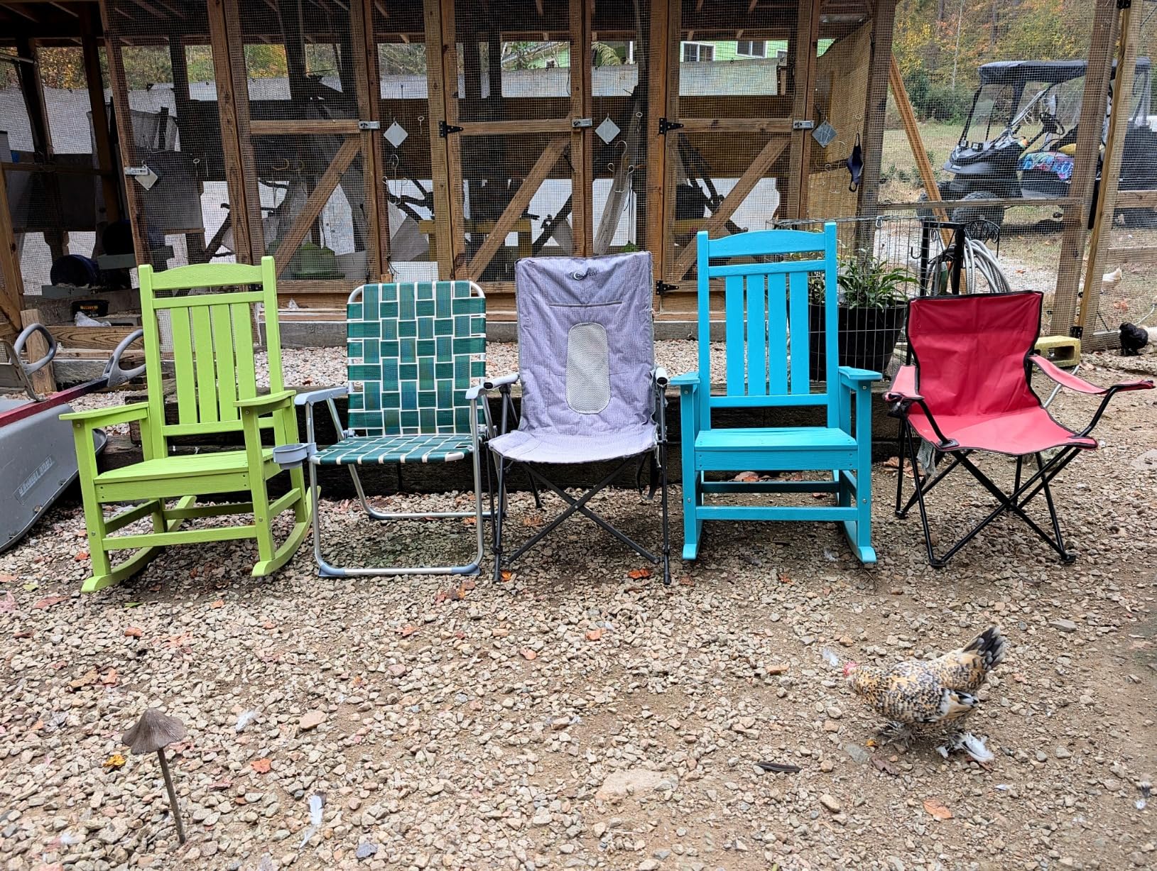 KINGYES Oversized Outdoor Rocking Chair Set of 2, High Density Polyethylene Patio Rocking Chairs with 330lbs Support for Adults, Black customer photo 1