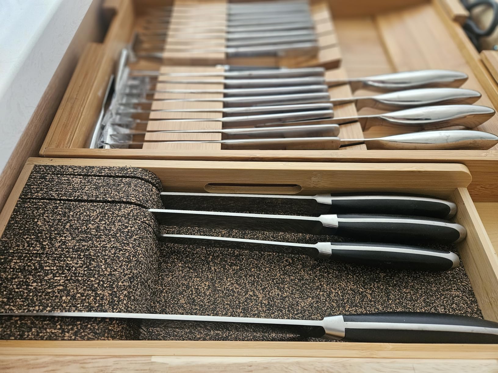 SpaceAid Knife Drawer Organizer Bamboo Insert Dock customer photo 2