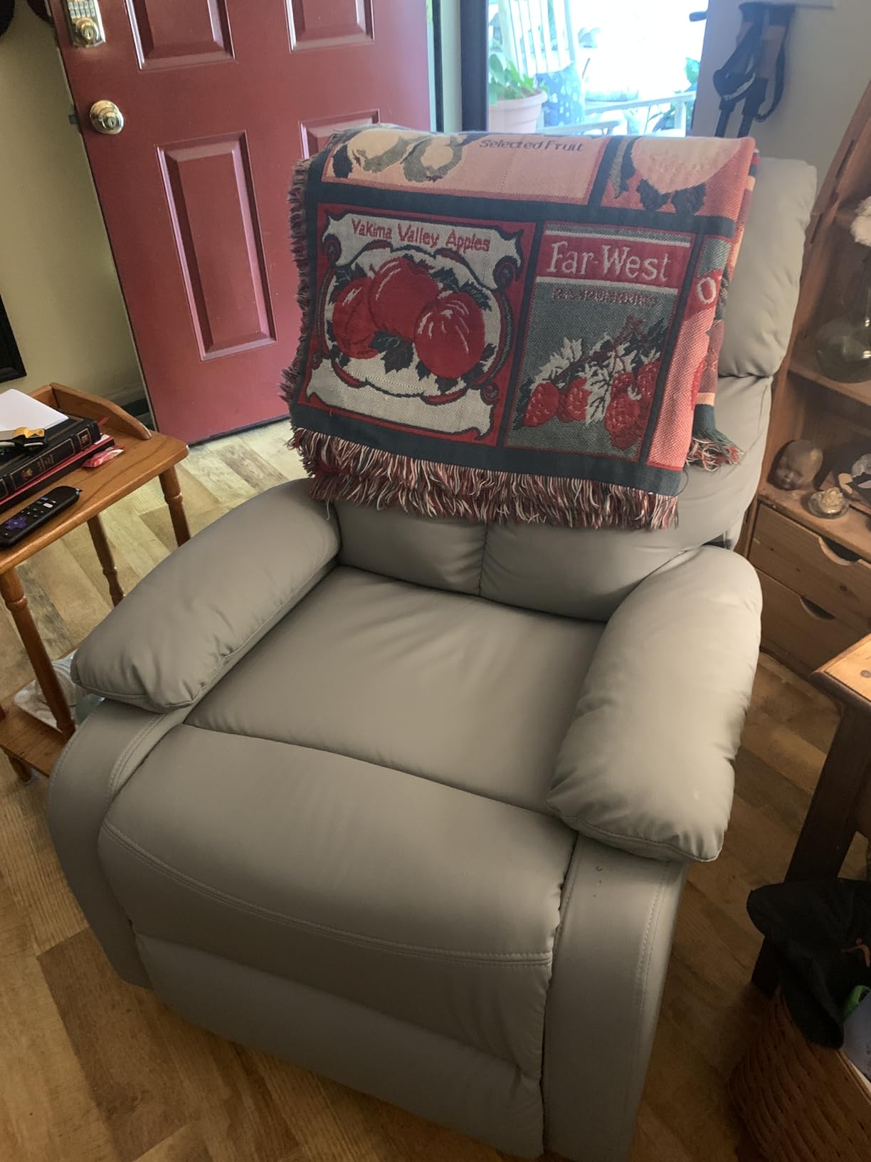 hzlagm Swivel Rocker Recliner, Rocking Chair Nursery, Small Rocker Recliners for Small Spaces, Living Room, Bedroom, Nursery, RV, Light Grey customer photo 1