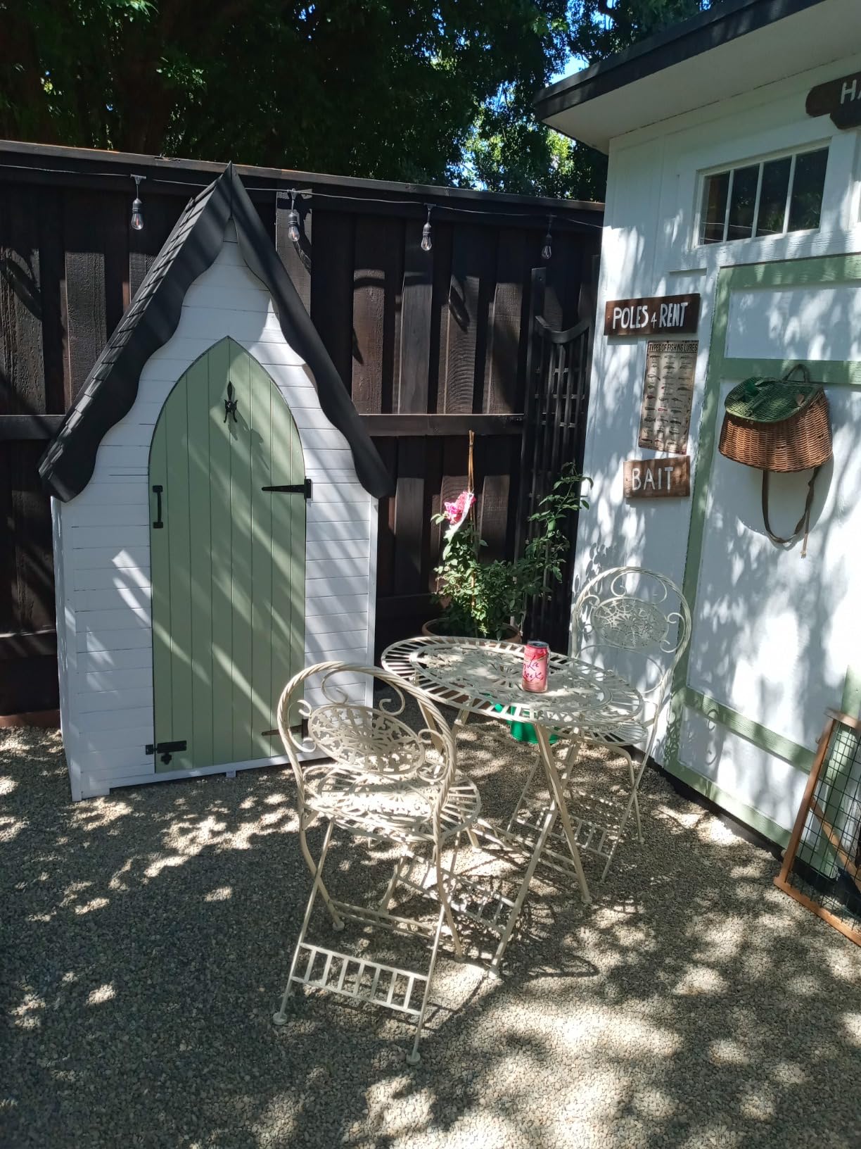 MCombo Large Outdoor Storage Cabinet with 6 Shelves (3.9 x 2.3 x 6.8 ft), Tall Storage shed, Wood Garden Tool Shed for Yard Patio Lawn, 1955 customer photo 2