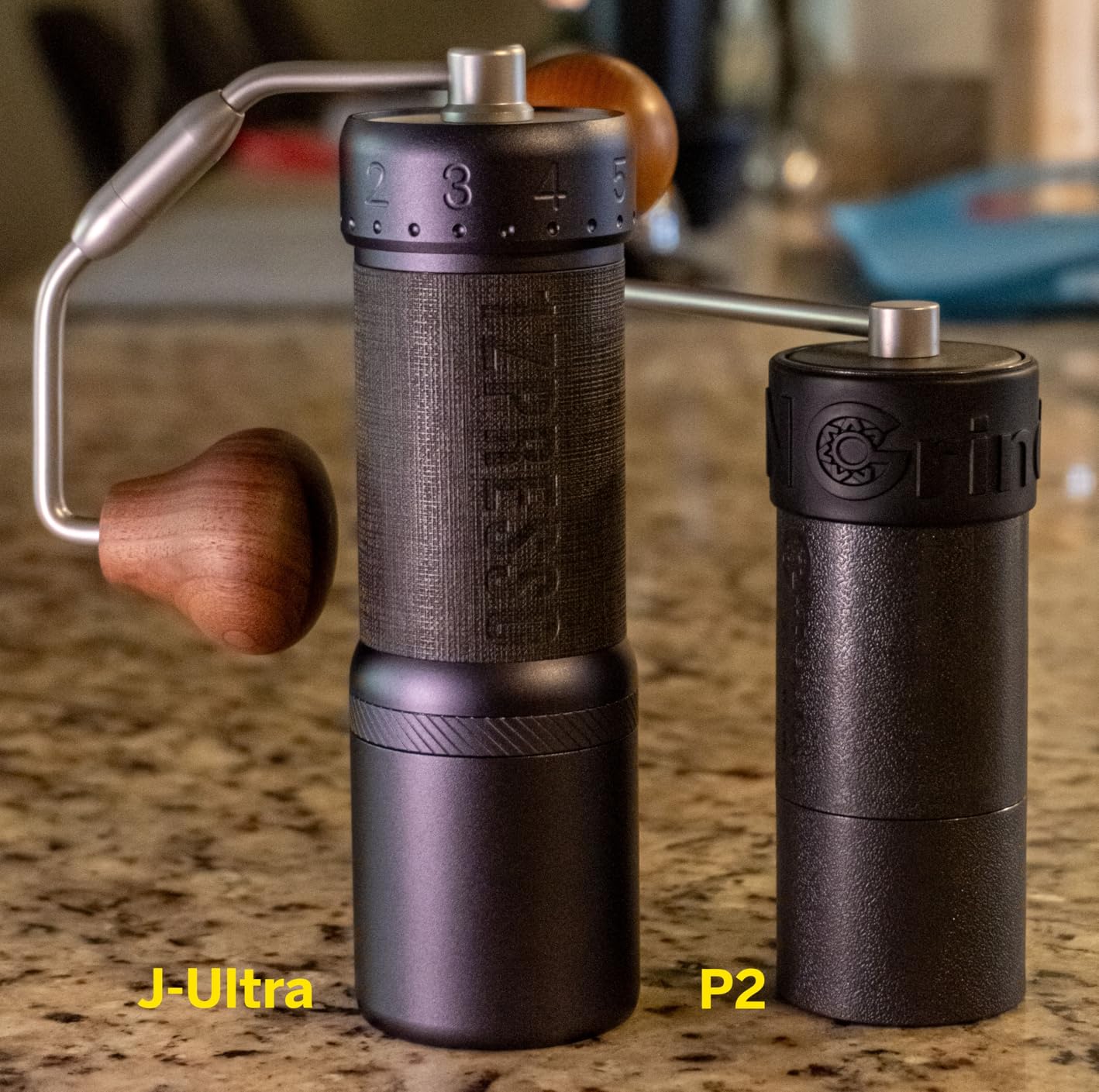 1Zpresso J-Ultra Manual Coffee Grinder Iron Gray, Conical Burr, Foldable Handle, Magnet Catch Cup Capacity 40g, Numerical Adjustable Finely Setting, Faster Grinding Efficiency Ideal for Espresso customer photo 2