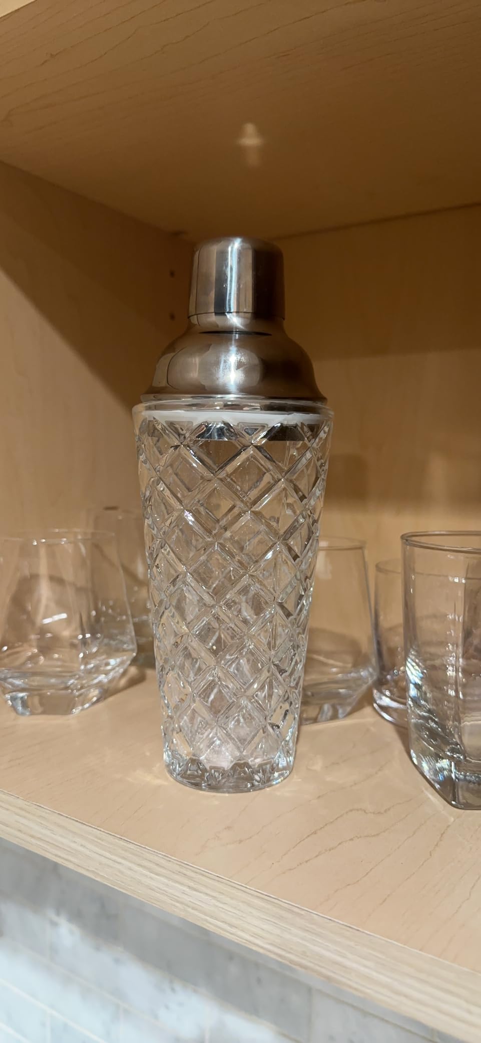 Gold Cocktail Shaker Set - Premium Glass Bartender Kit with Measuring Jigger, Mixing Spoon, and Muddler customer photo 2