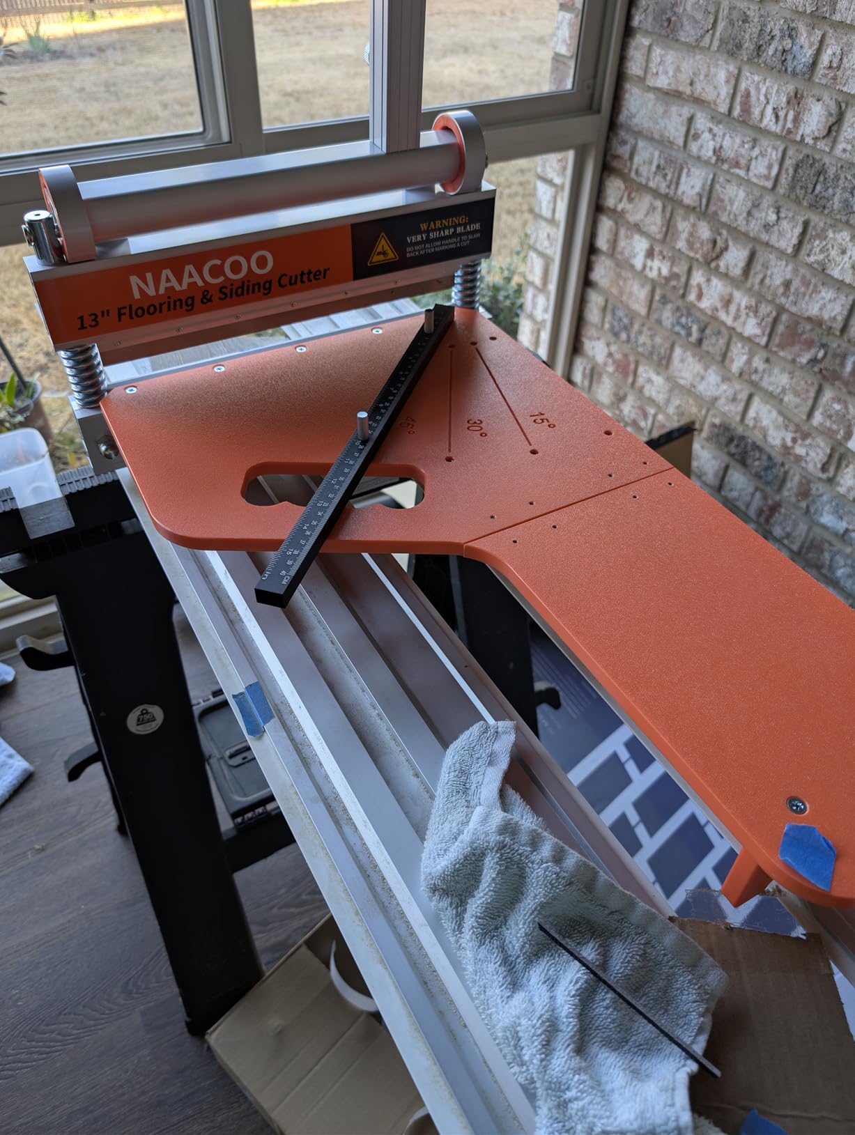 NAACOO Laminate/Vinyl Floor Cutter, 13 Inch Vinyl Plank Cutter with Wheel - Just 1 Step Meet Angle and Length Cutting customer photo 2