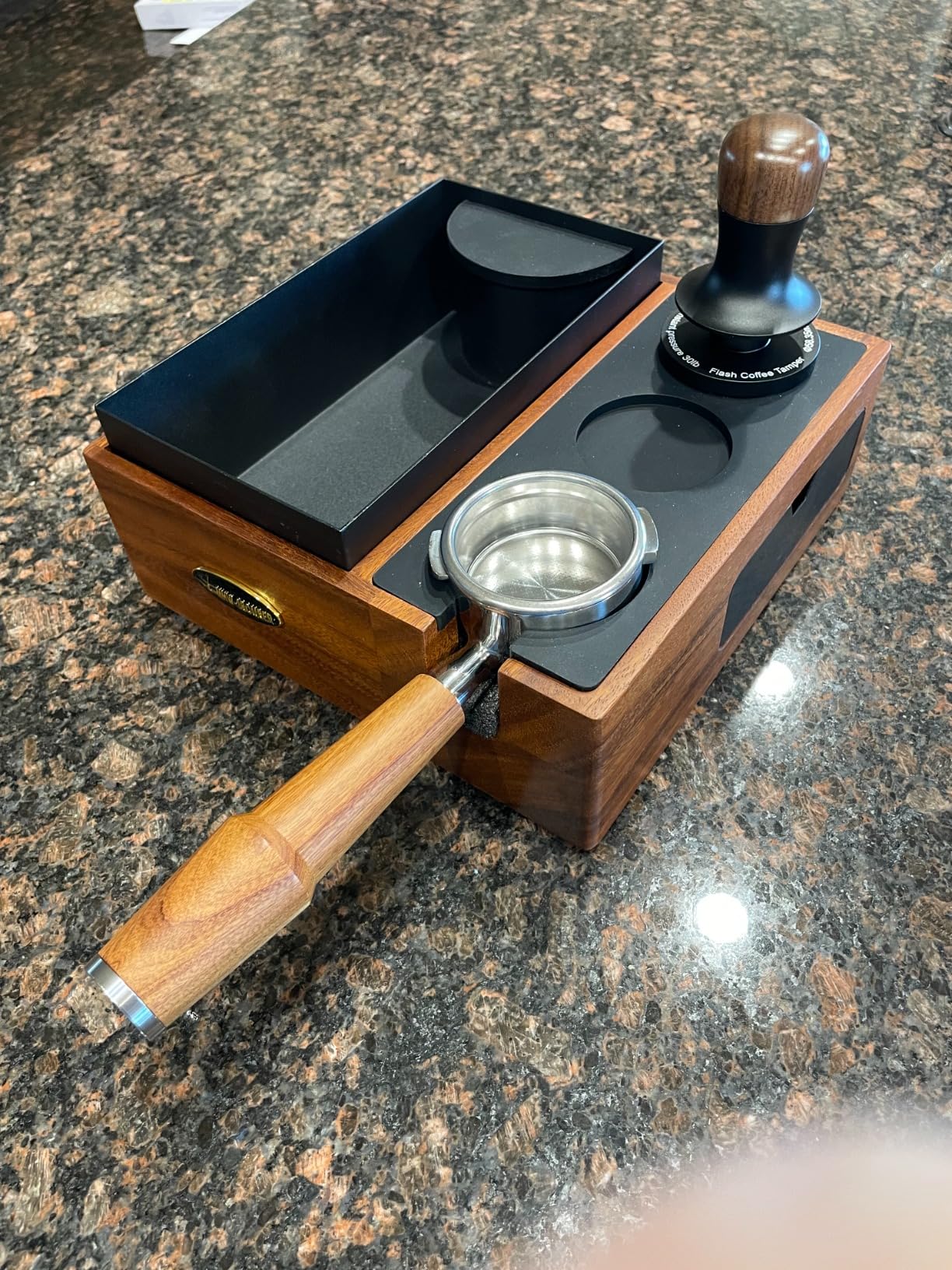 MHW-3BOMBER 51mm Espresso Coffee Tamper with Three Spring Loaded Calibrated Espresso Tamper 30lbs Espresso Hand Tamper with Sound Feedback Titanium Coating Black T6178T-OS customer photo 1