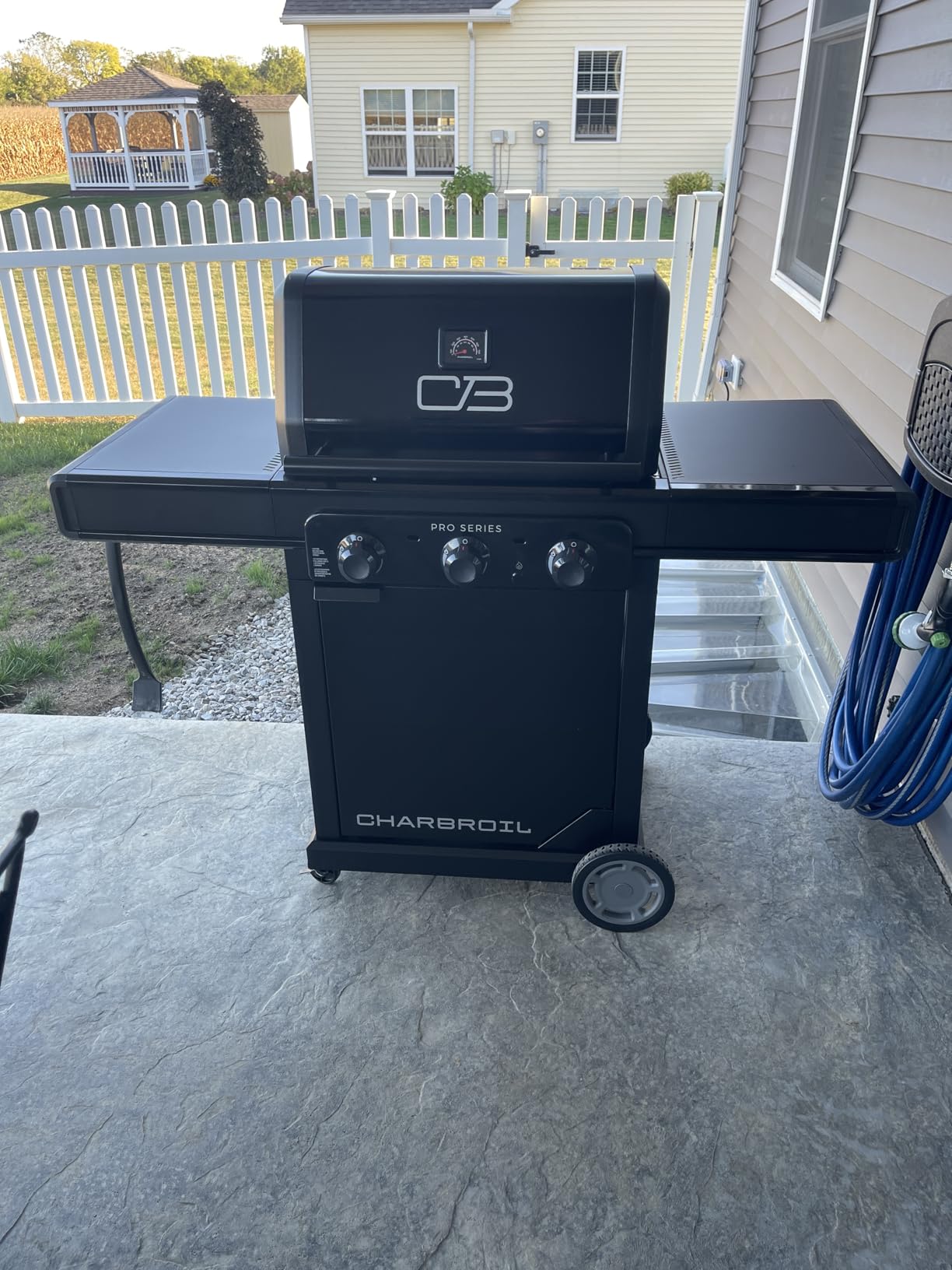 Charbroil® Pro Series™ with Amplifire™ Technology 3-Burner Propane Gas Grill and Griddle Cabinet, Black - 463365124 customer photo 1
