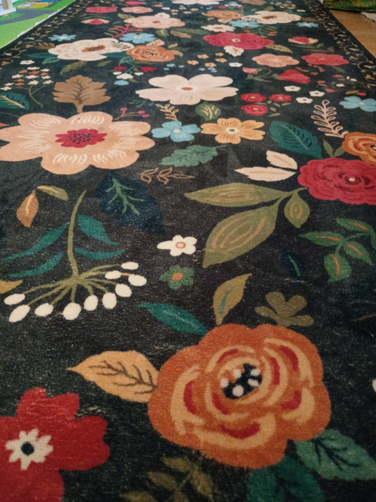 Rugcomf Runner Rug for Hallways Kitchen Rug Non Slip 2'x 6' Washable Rugs with Rubber Backing Soft Floral Carpet Runner for Hallways, Kitchen, Laundry, Bedroom, Bathroom (Beige) customer photo 2