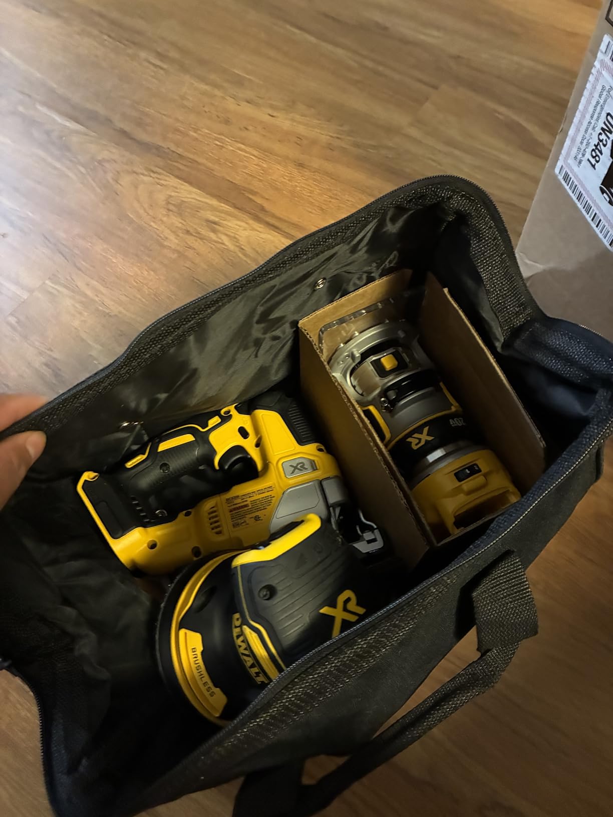 DEWALT 20V MAX* 3-Tool Combo Kit, Brushless Cordless Router Tool, Random Orbital Sander, Jig Saw, Battery and Charger Included (DCK307D1P1) customer photo 2