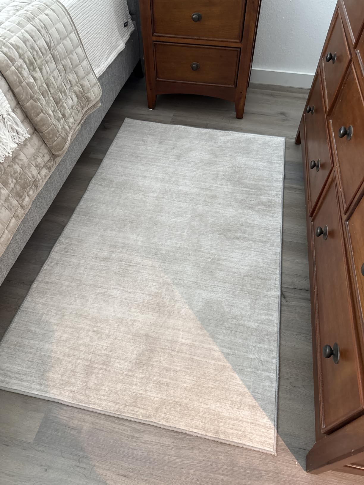 Valenrug Washable Rugs 8x10 - Stain Resistant 8x10 Area Rugs for Living Room, Non Slip Backing Printed Large Area Rugs for Bedroom, Folable Machine Washable Area Rug (8'x10', Beige) customer photo 2
