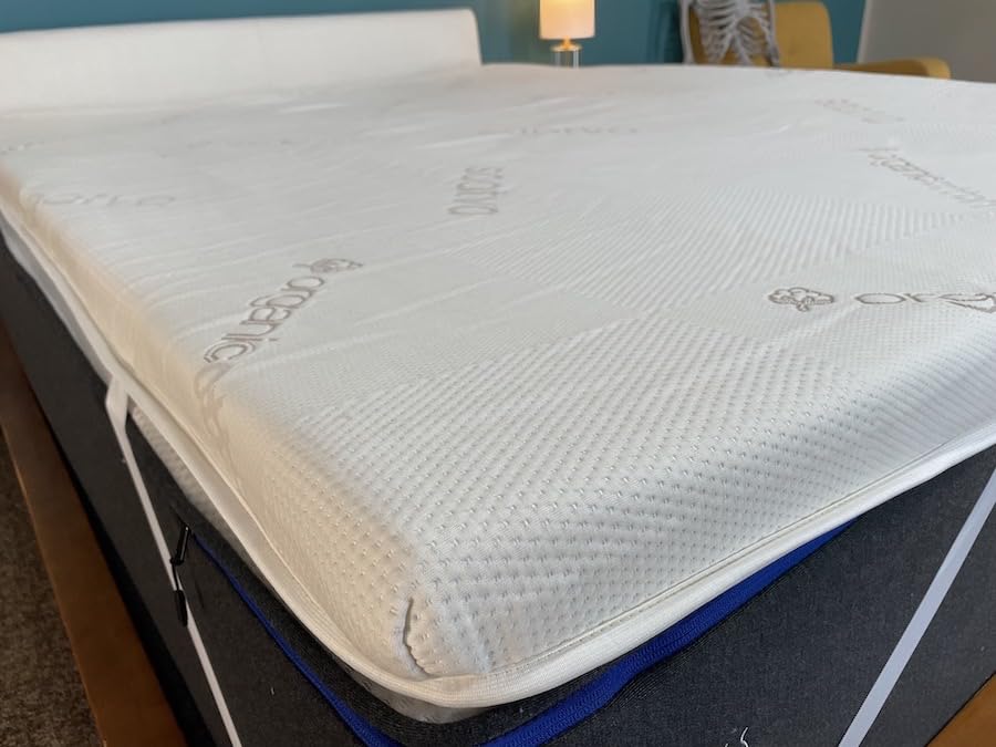 Saatva Graphite Memory Foam Mattress Topper - 3 Inch Memory Foam Layer - Enhanced Comfort & Cooling - King customer photo 1