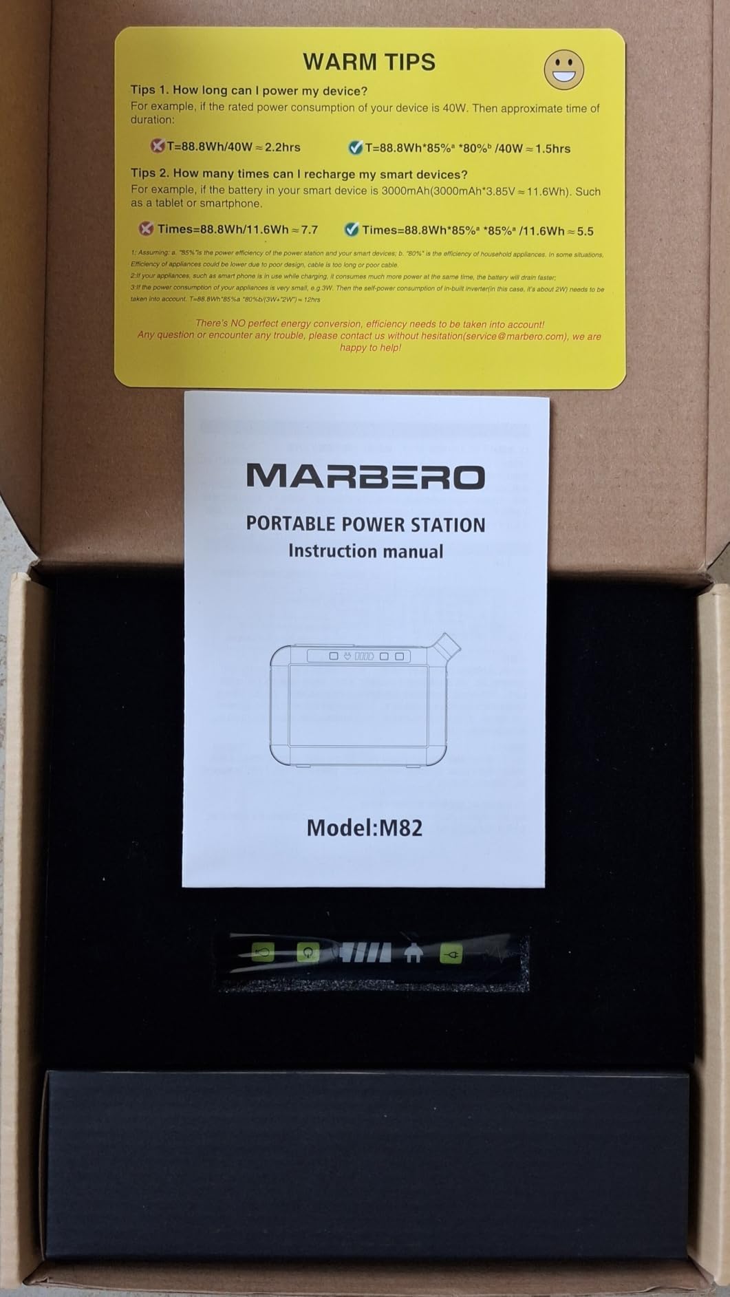 MARBERO 237Wh Solar Generator with Solar Panel Included Portable Power Station 300W Pure Sine Wave with Foldable Solar Panel 60W Set for Camping Outdoor Hiking Fishing Emergency customer photo 2