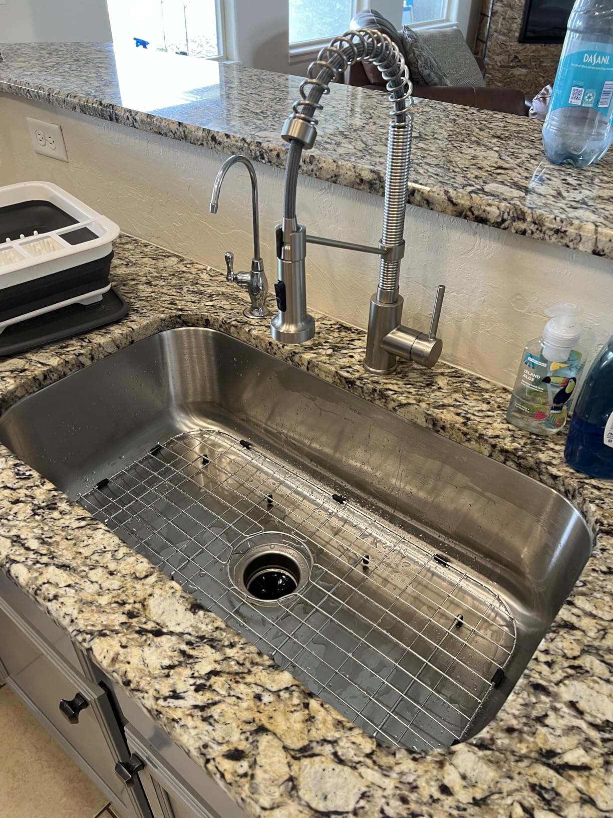 KRAUS Premier 32 3/8 inch Undermount Single Bowl 18-Gauge Stainless Steel Kitchen Sink with Bottom Grid and Strainer, KBU44 customer photo 2