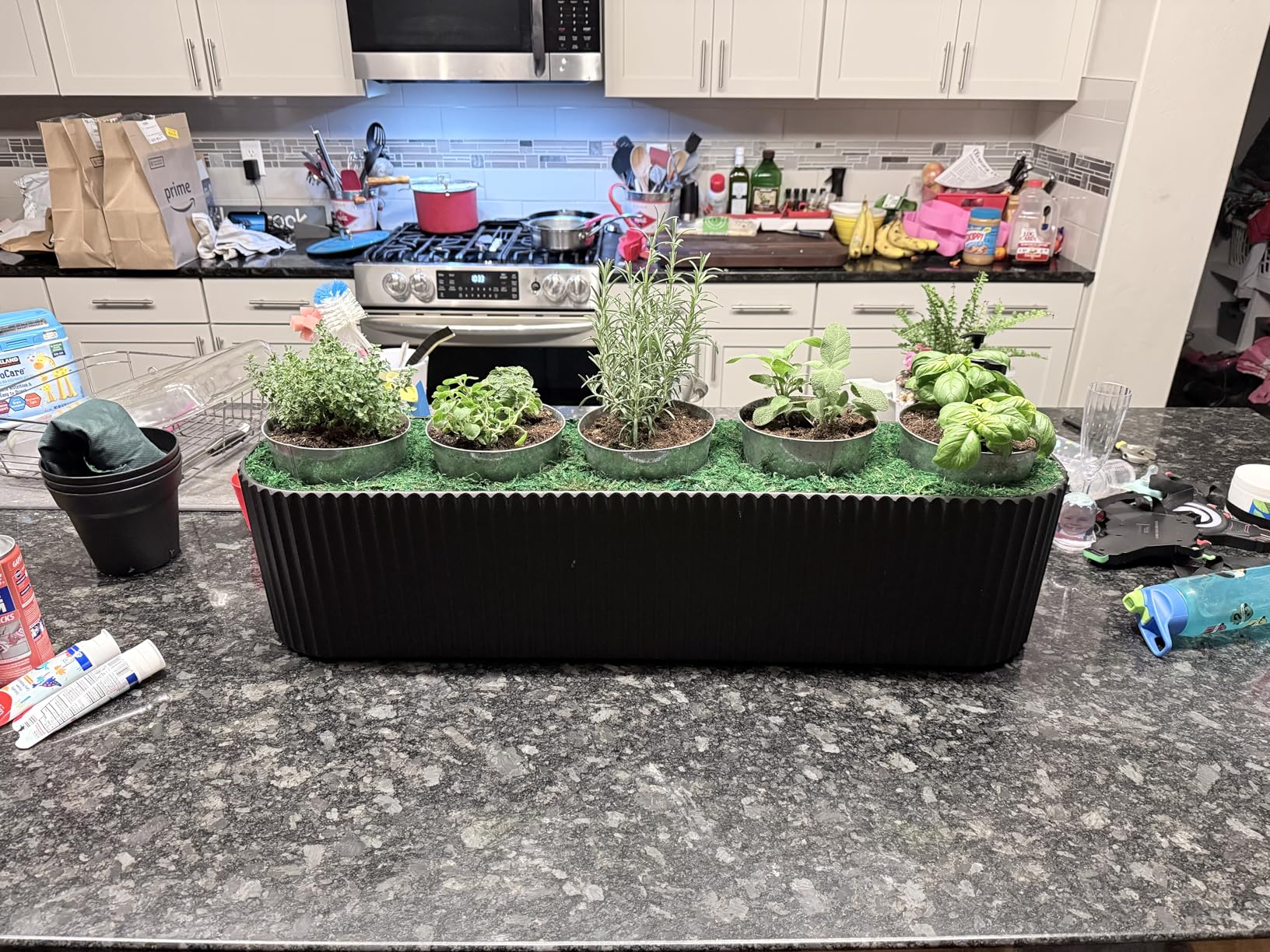 Veradek Demi Series Window Box Planter - Long Planter Box for Windowsill/Balcony | Durable Plastic-Stone Composite Material | Modern Decor for Flowers/Herbs customer photo 1