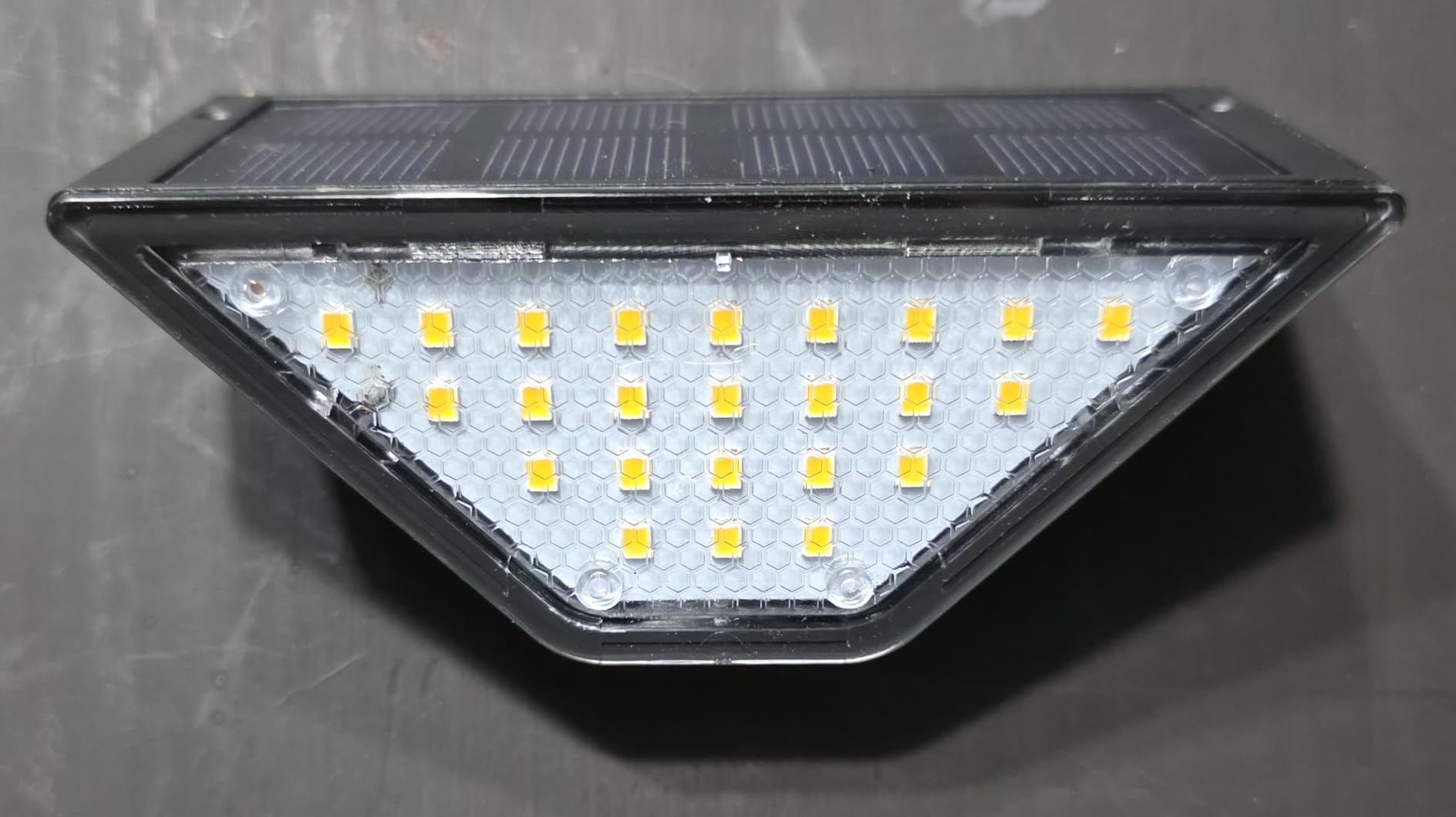 PATIOWIN 6 Pack Solar Step Lights for Outside, 24 LEDs Solar Stair Lights Waterproof IP65, Solar Deck Lights Outdoor Decor for Garden, Porch, Pathway, Patio, Fence, Balcony (Warm White) customer photo 2