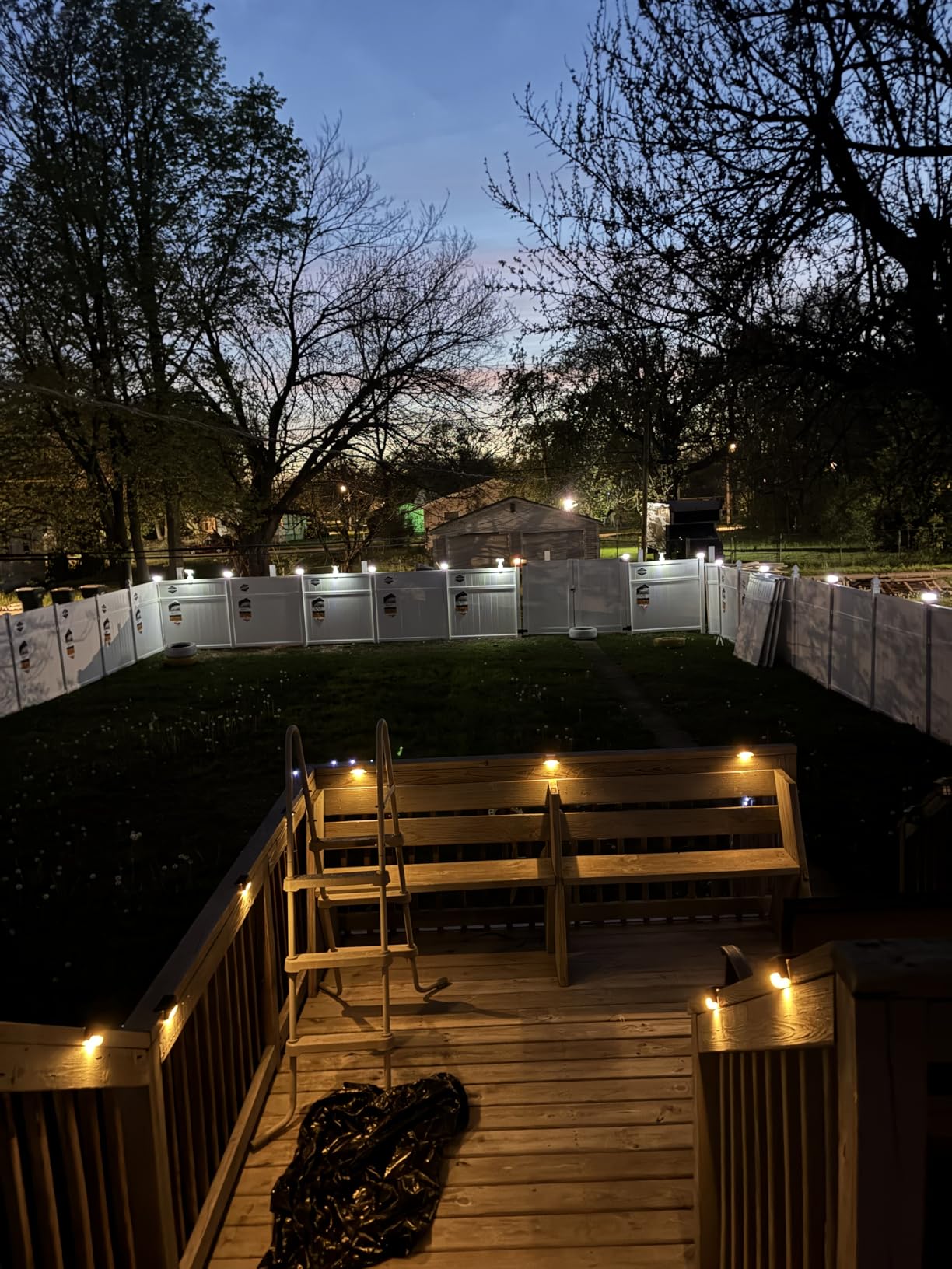 BKBB PPBB Solar Deck Lights Outdoor, 20 Pcs Solar Step Lights, Waterproof LED Solar Lights for Outdoor Stairs, Step, Fence, Yard, Patio, Railing, Garden and Pathway customer photo 2