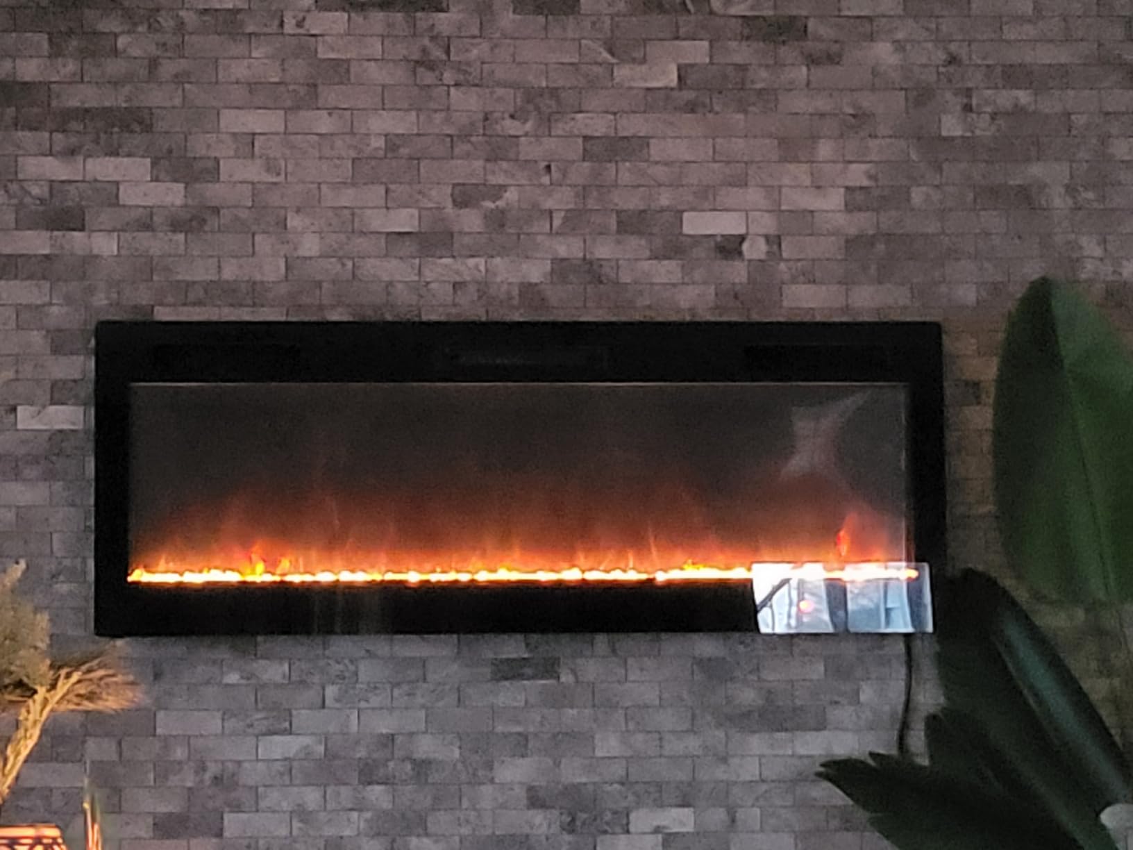Electric Fireplace 50 Inch Wall Mount Insert Fireplaces Realsmart 1500W, Fit for 2 X 6 stub, Ultra-Thin Heater Ultra-Thin with 3 Heating Modes Timer 12 Adjustable Flame Colors Touch Remote Control customer photo 2