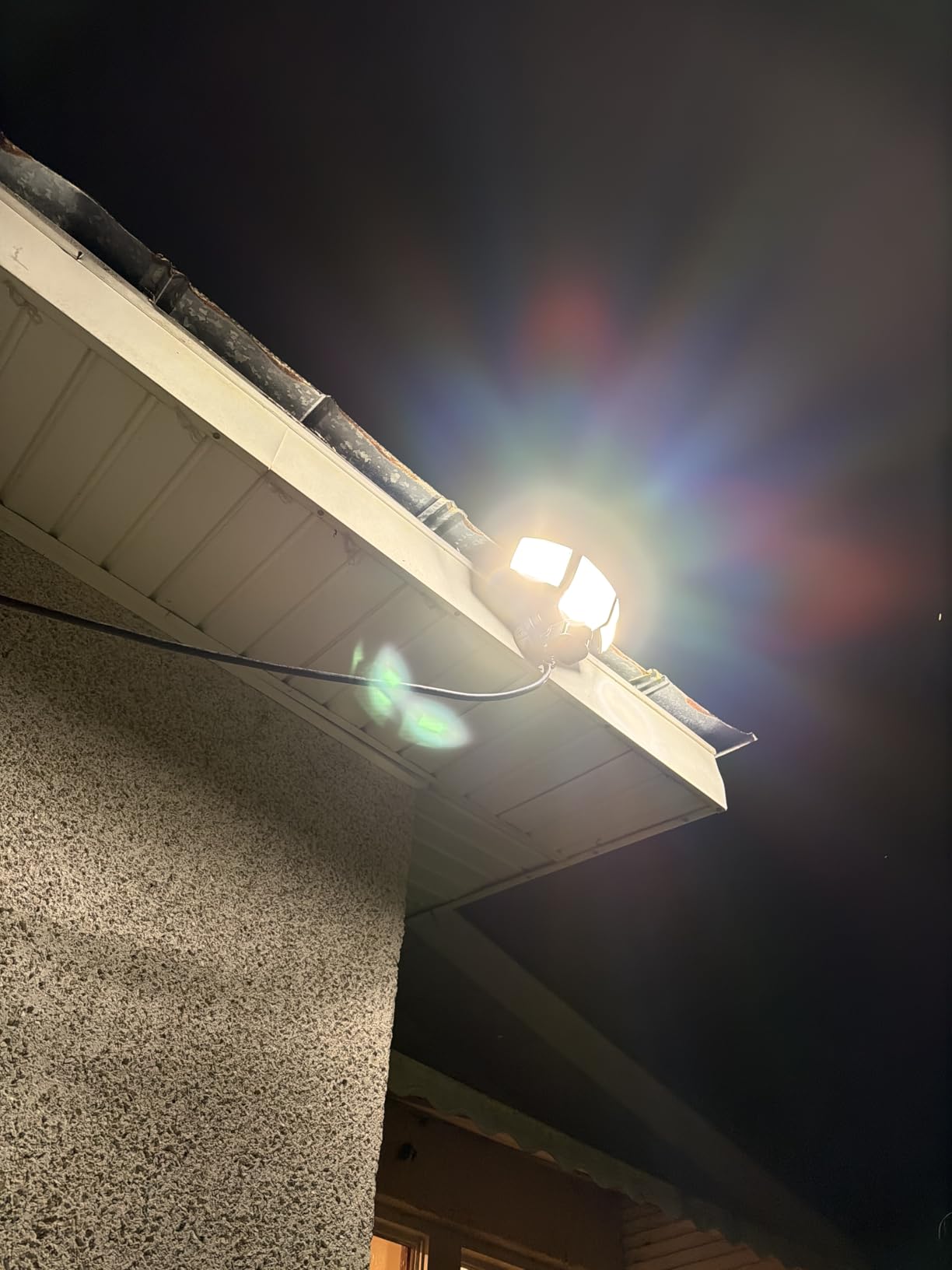 LUTEC 80W 9000LM LED Security Light Hardwire Motion Sensor Outdoor Lights, 4 Head LED Flood Lights Outdoor 5000K Daylight, IP65 Waterproof, Motion Detected Lights for Outside, Garage, Yard (Black) customer photo 2