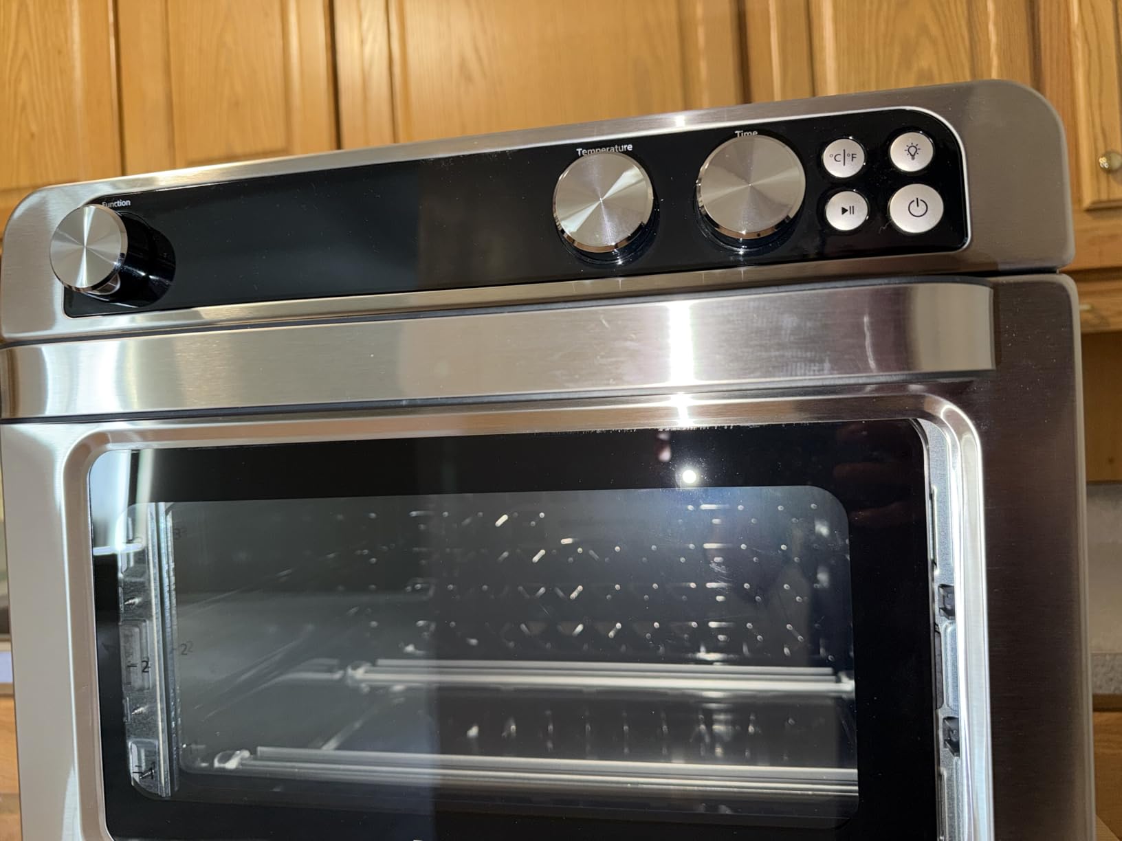 Panasonic FlashXpress Family Size Air Fryer Toaster Oven Combo, 11 Cooking Functions, 1800W PFAS-Free, Double Infrared Heating, Temperature Control Dial, Stainless Steel - NB-G211P customer photo 2