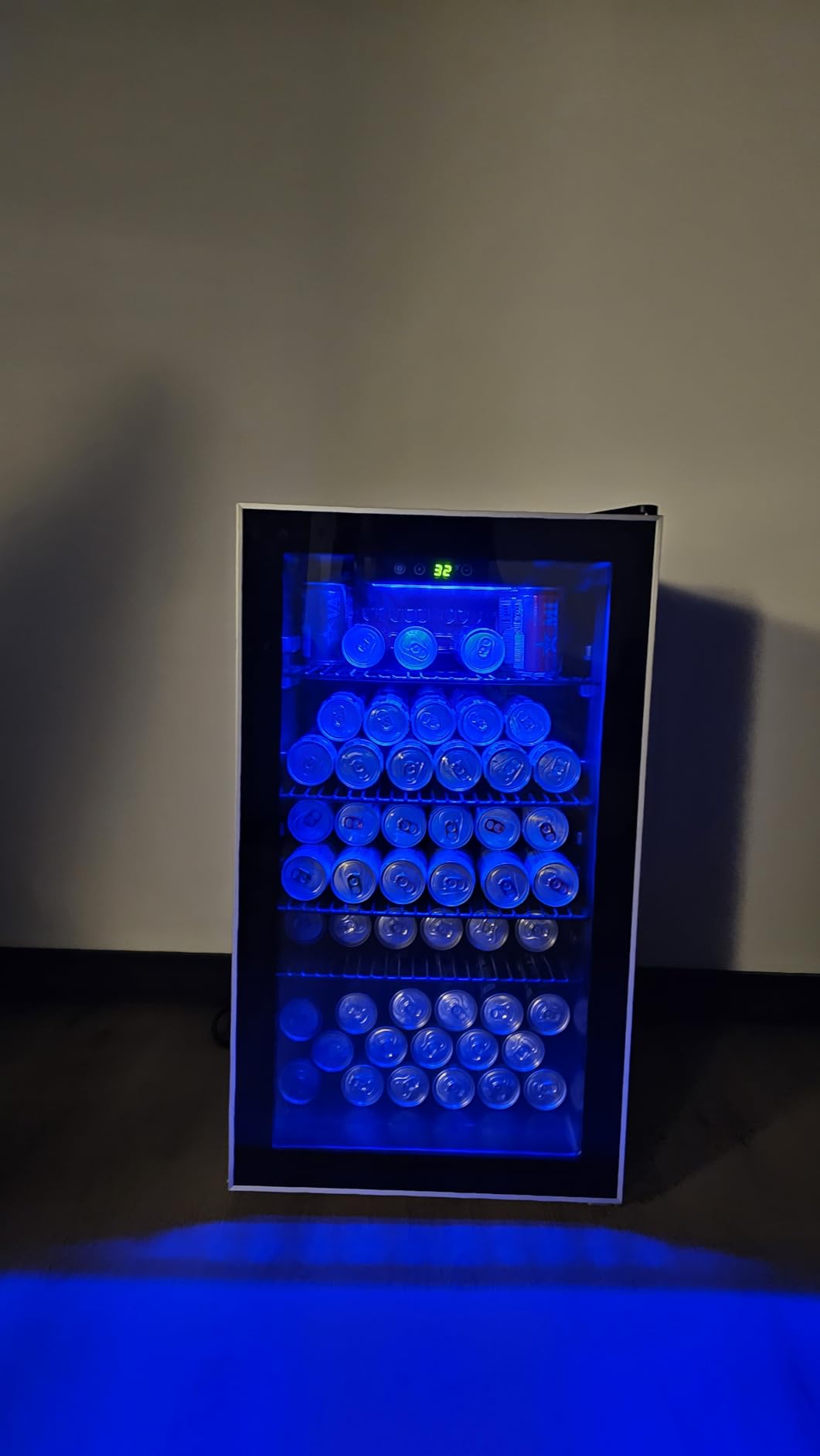 Electactic 37 Bottle Wine Fridge, Freestanding 145 Can Beverage Refrigerator with Smart Temperature Control, 4.5 CU FT Quiet Mini Fridge with Child Lock Panel for Family Restaurant Bar, Black customer photo 2