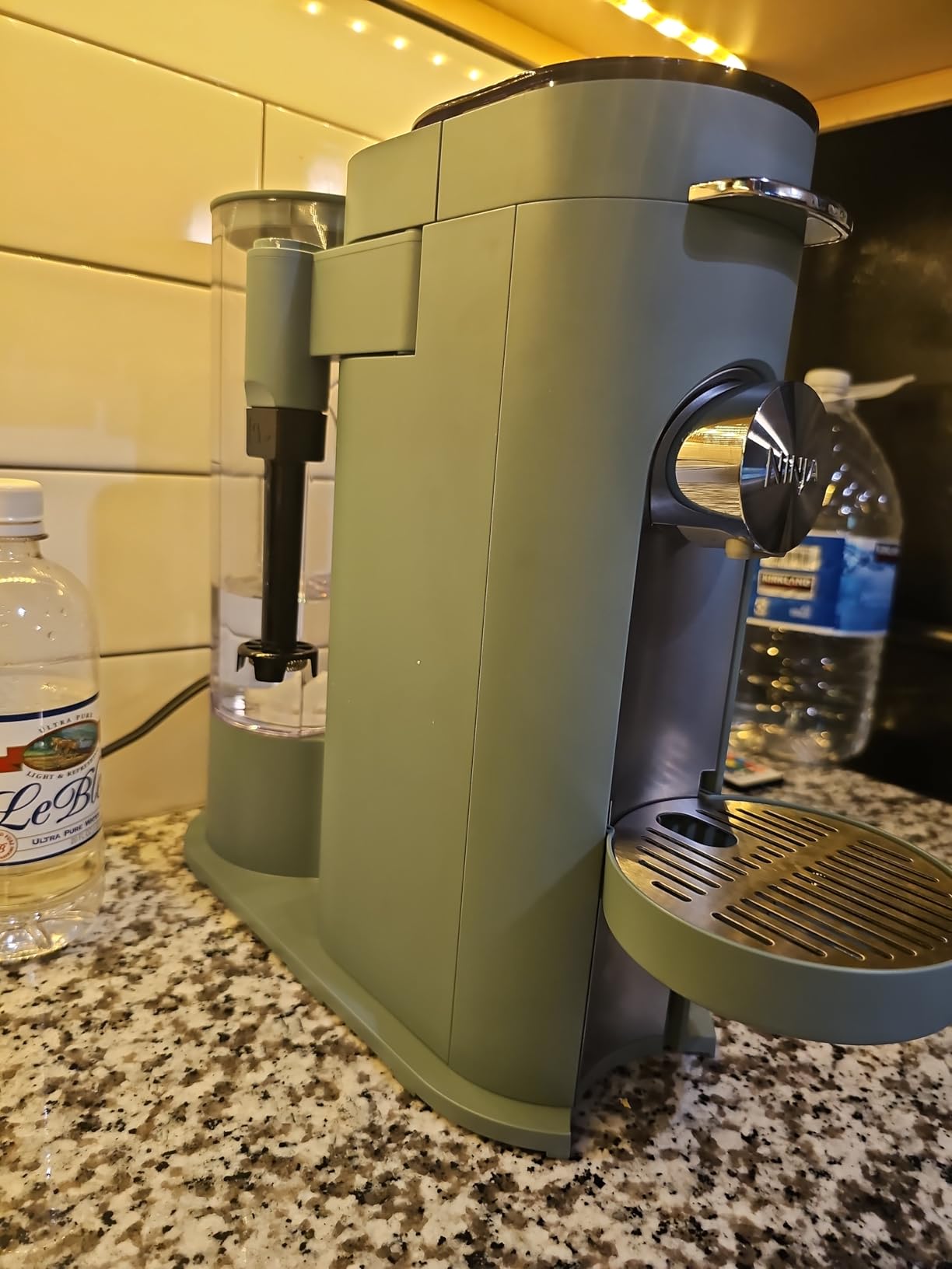 Ninja Pod & Grounds Specialty Single-Serve Coffee Maker, K-Cup Pod Compatible, Brews Grounds, Compact Design, Built-In Milk Frother, 56-oz. Reservoir, 6-oz. Cup to 24-oz. Mug Sizes, Stone, PB051ST customer photo 2
