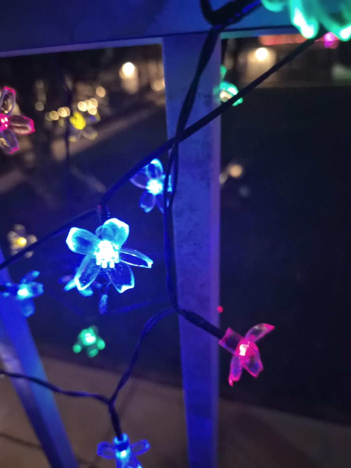 Brightown 60 LED Flower Solar String Lights Outdoor Waterproof customer photo 1