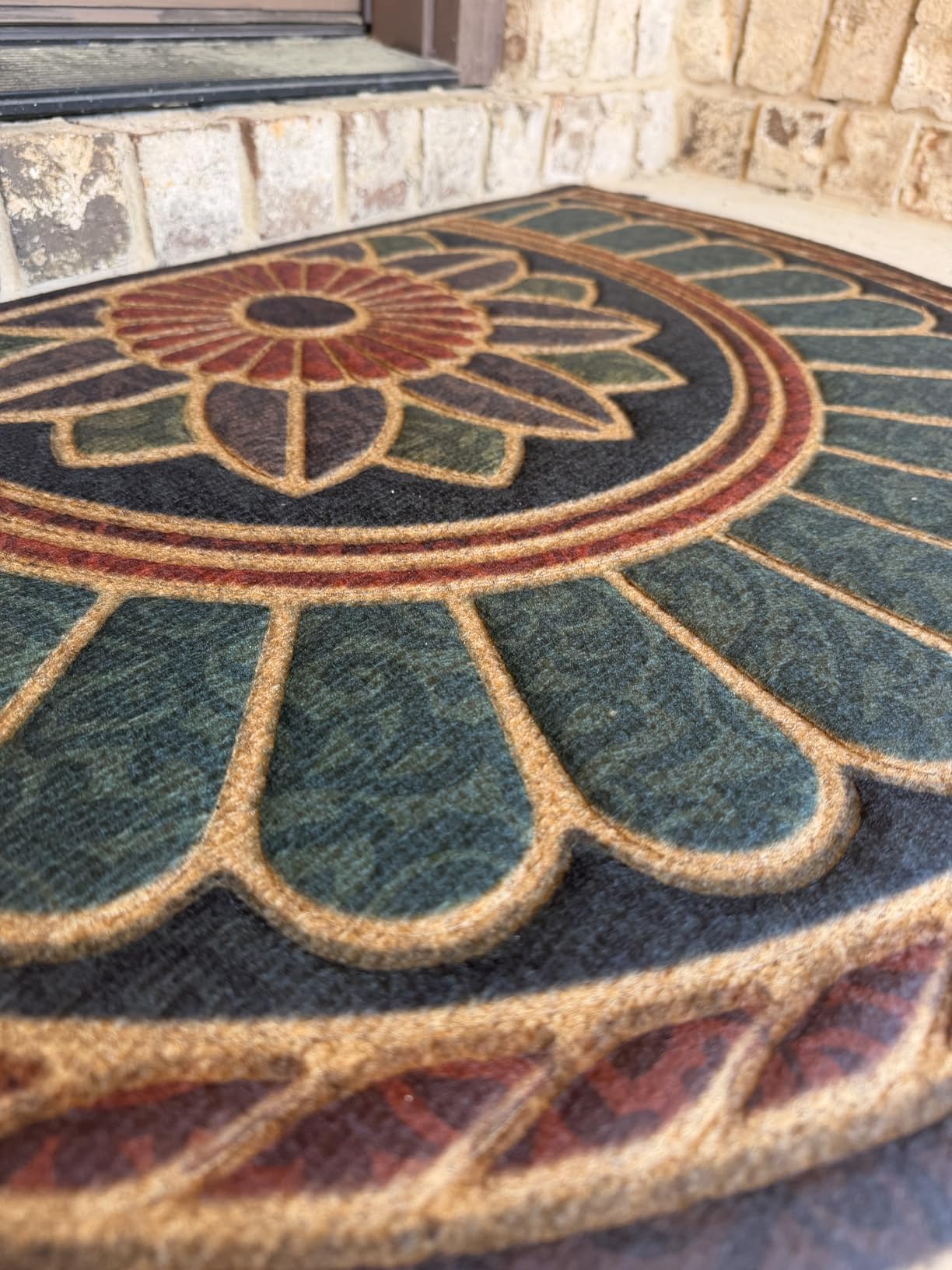 Mohawk Home Swirl Style Casual Ornamental Rust 2' X 3' All Weather Outdoor Door Mat Perfect for Porch, Garage customer photo 2
