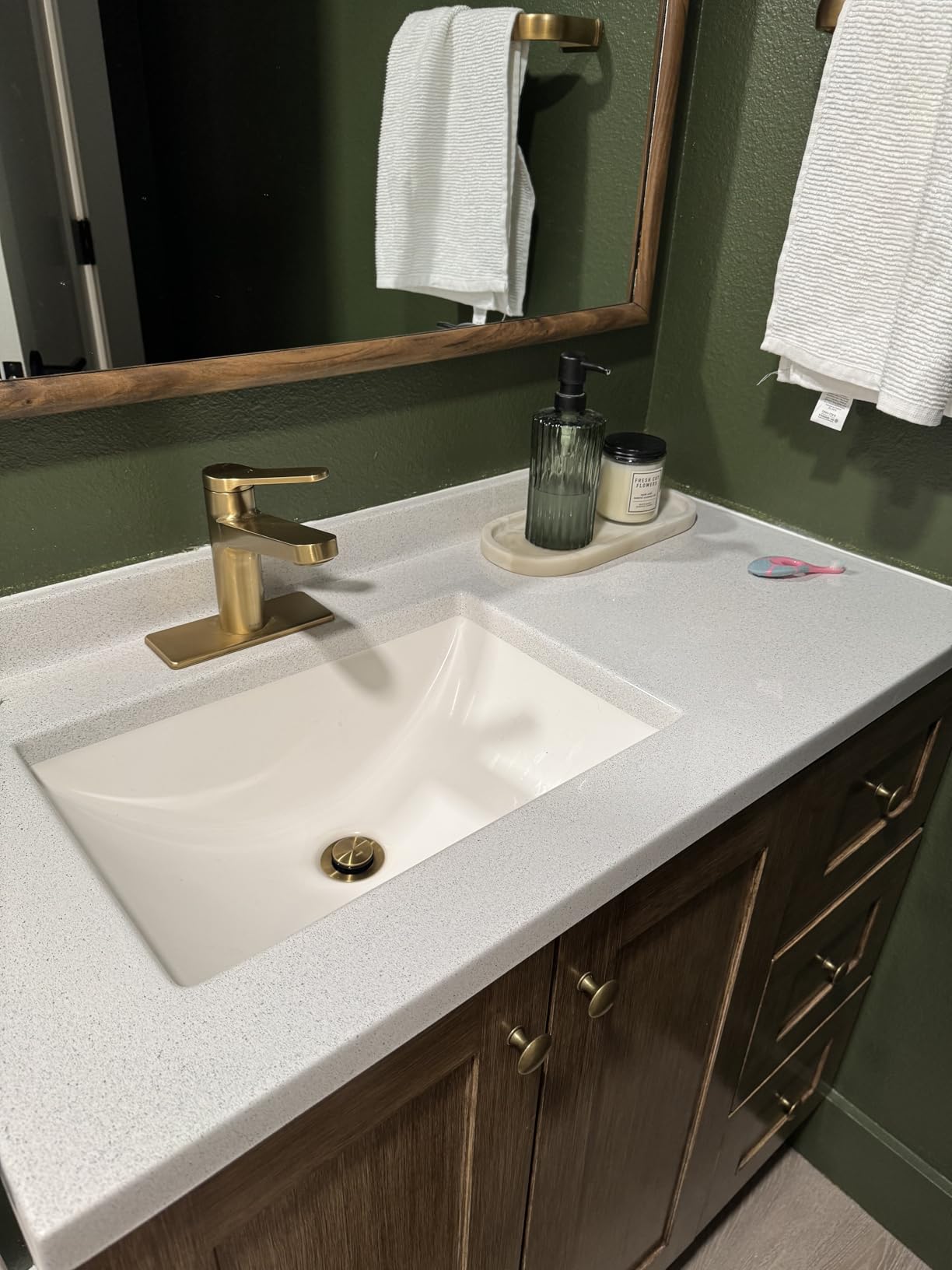 KRAUS Indy Bathroom Faucet in Matte Black with Single Handle, Pop Up Drain and Supply Lines, KBF-1411MB customer photo 2