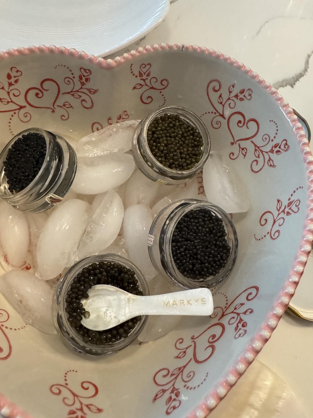 MARKY'S Curated Caviar Tasting Gift Set - 4 Varieties with Blini, Creme Fraiche, Serving Set & Cooler Gift Bag customer photo 2