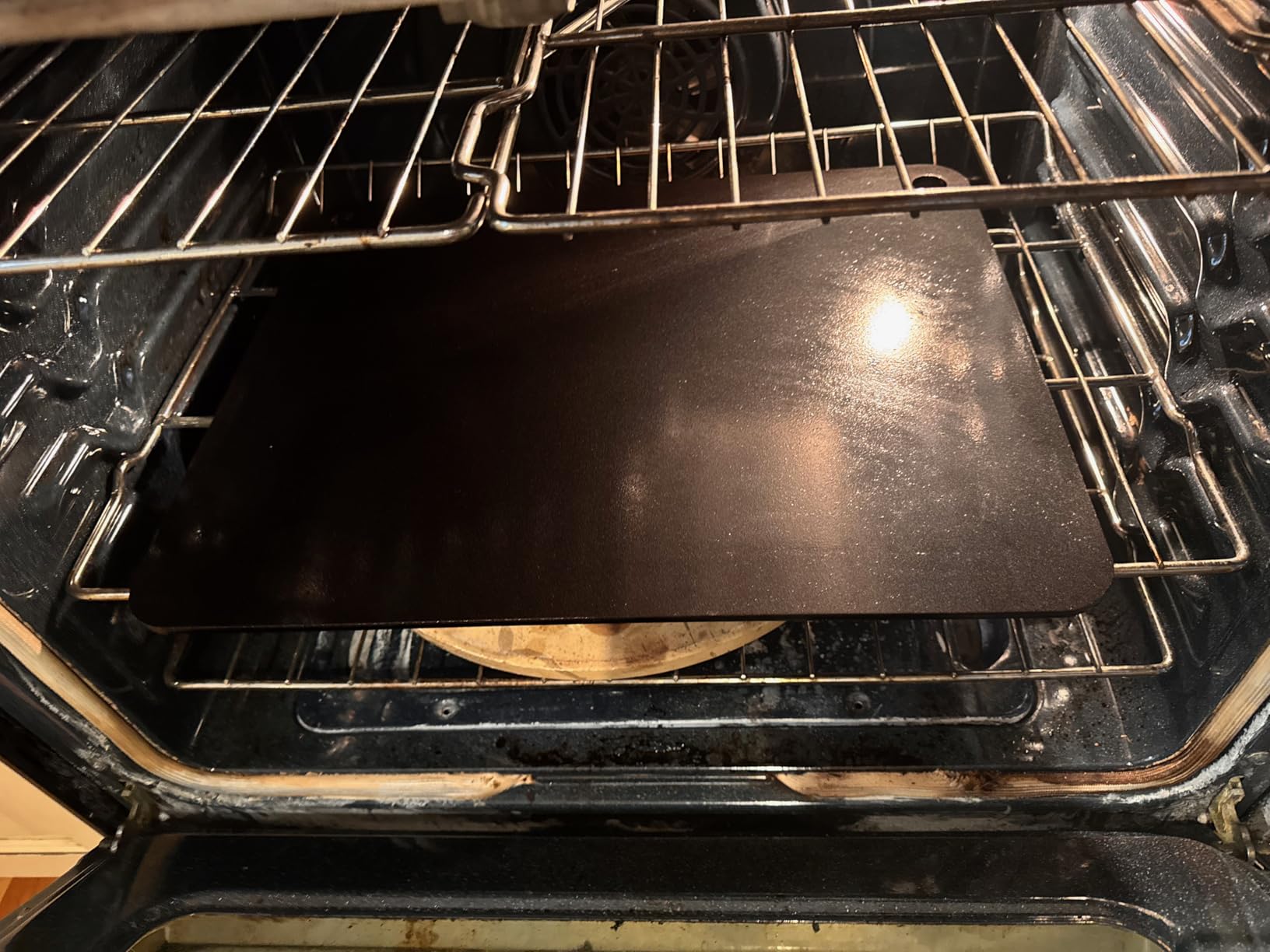 Cooking Steel for Oven Sourdough, 16 x 20 inch Approx, Detachable Handle, Heavy-Duty Pizza Baking Steel customer photo 2