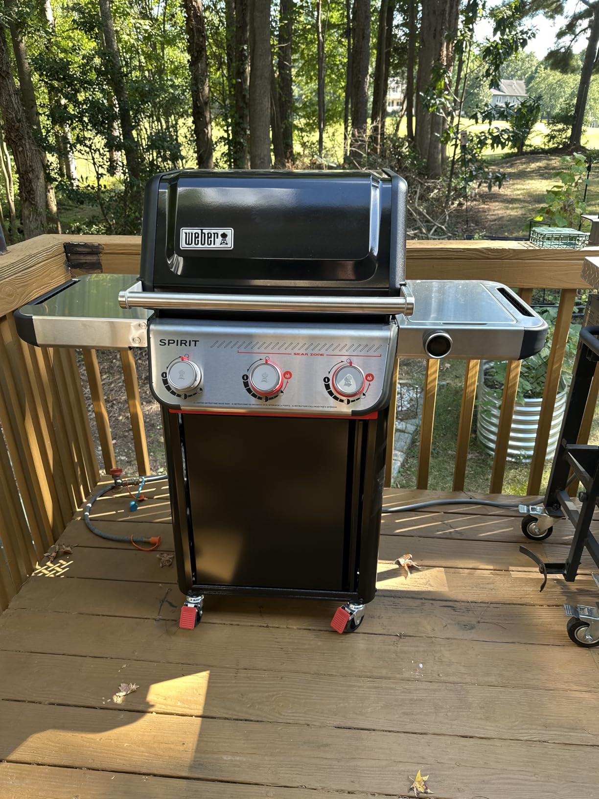 Weber Spirit E-425 Natural Gas Grill for Outdoor Cooking and BBQ, 4 Burner, Black - Porcelain-Enameled Cast-Iron Grates 2 Boost Burners & Sear Zone customer photo 1