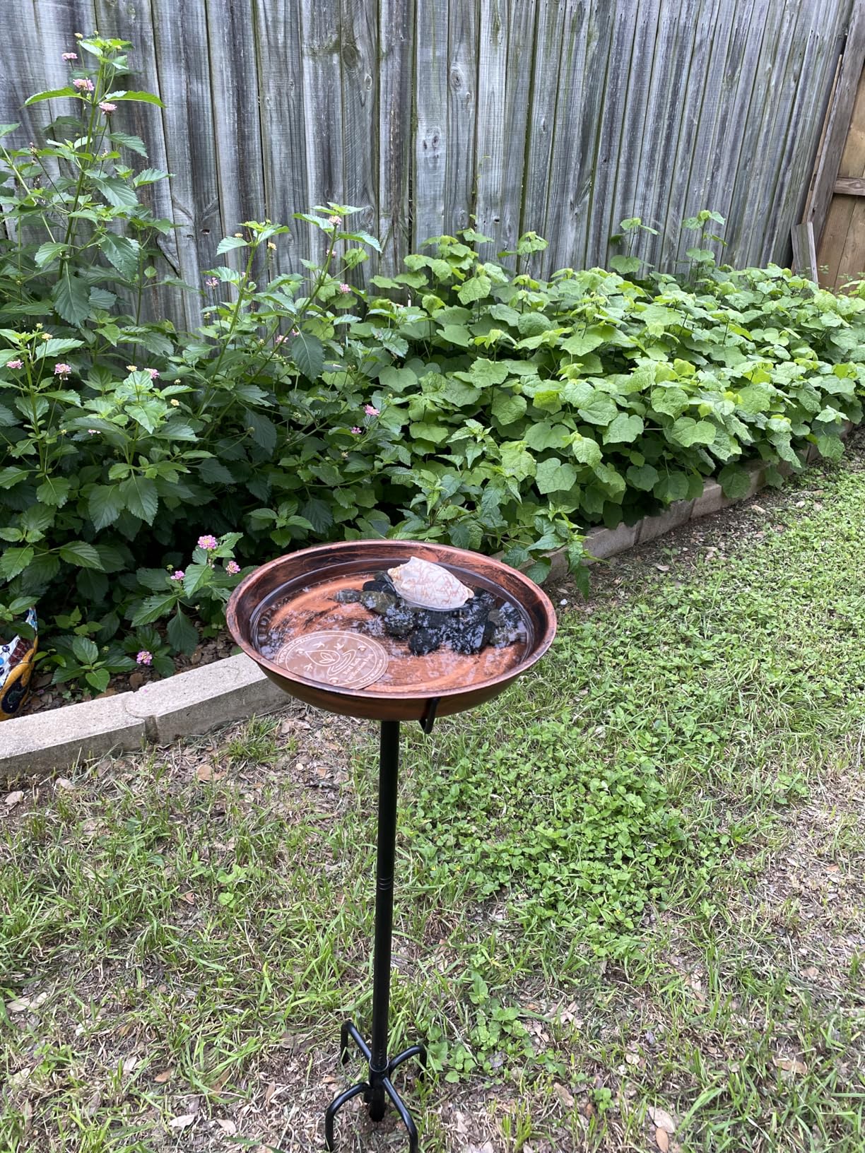 Gtongoko Metal Bird Bath for Outdoors, 34