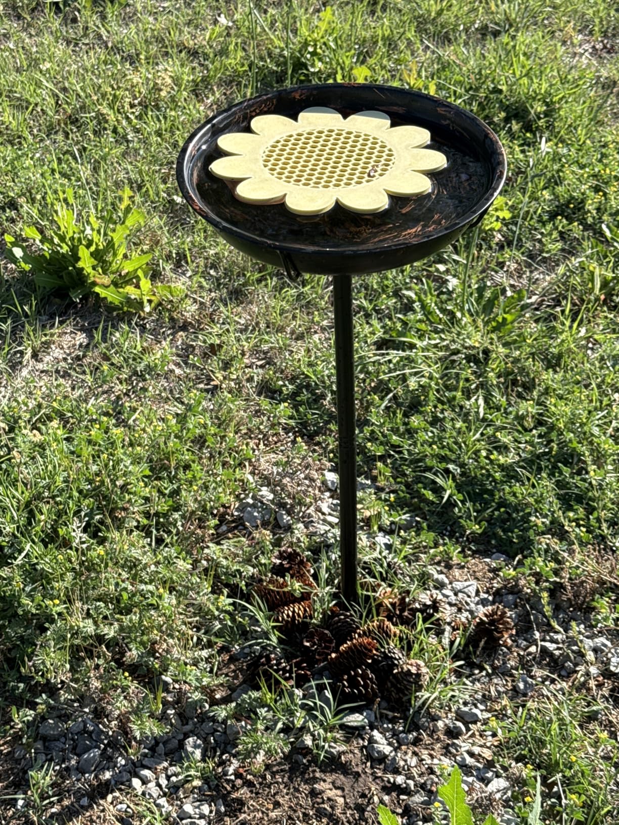 Gtongoko Metal Bird Bath for Outdoors, 34
