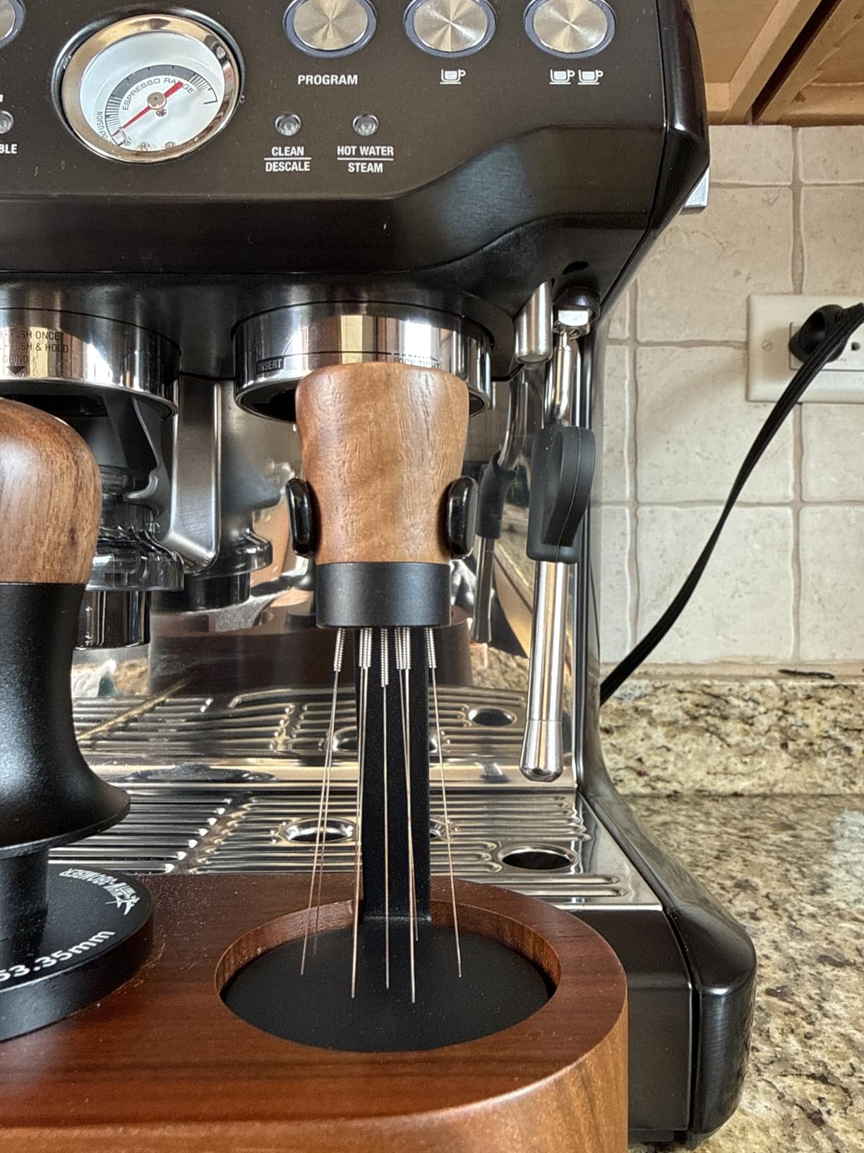 Normcore WDT Tool V2.1 with Stand, 9 Prong 0.23mm Espresso Distribution Tool, Weiss Distribution Technique, Magnetic Coffee Stirrer customer photo 2