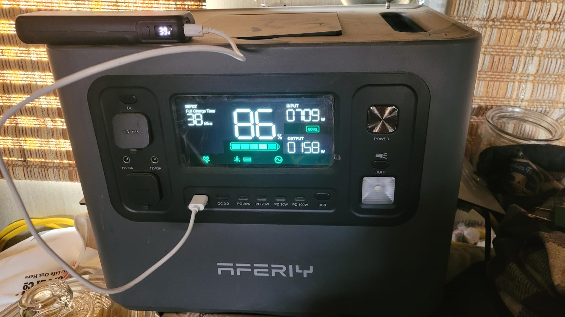 AFERIY 2048Wh Portable Power Station 2400W (Peak 4800W), P210 LiFePO4 Battery Generator, AC Fast Charging, 12V/25A XT60 DC Output Port, UPS Power Outages, Home Backup, Camping(Solar Panel Optional) customer photo 1