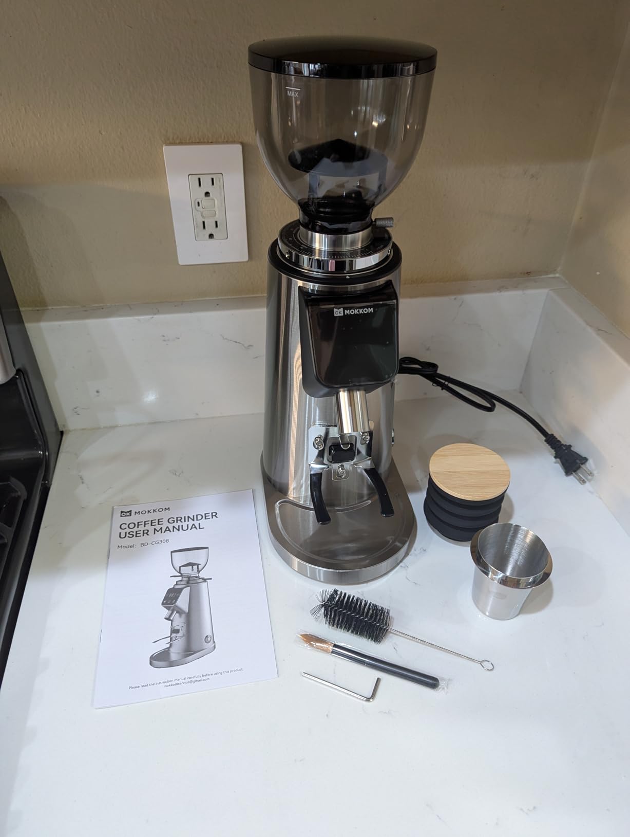 MOKKOM Professional 64mm Flat Burr Coffee Grinder customer photo 1