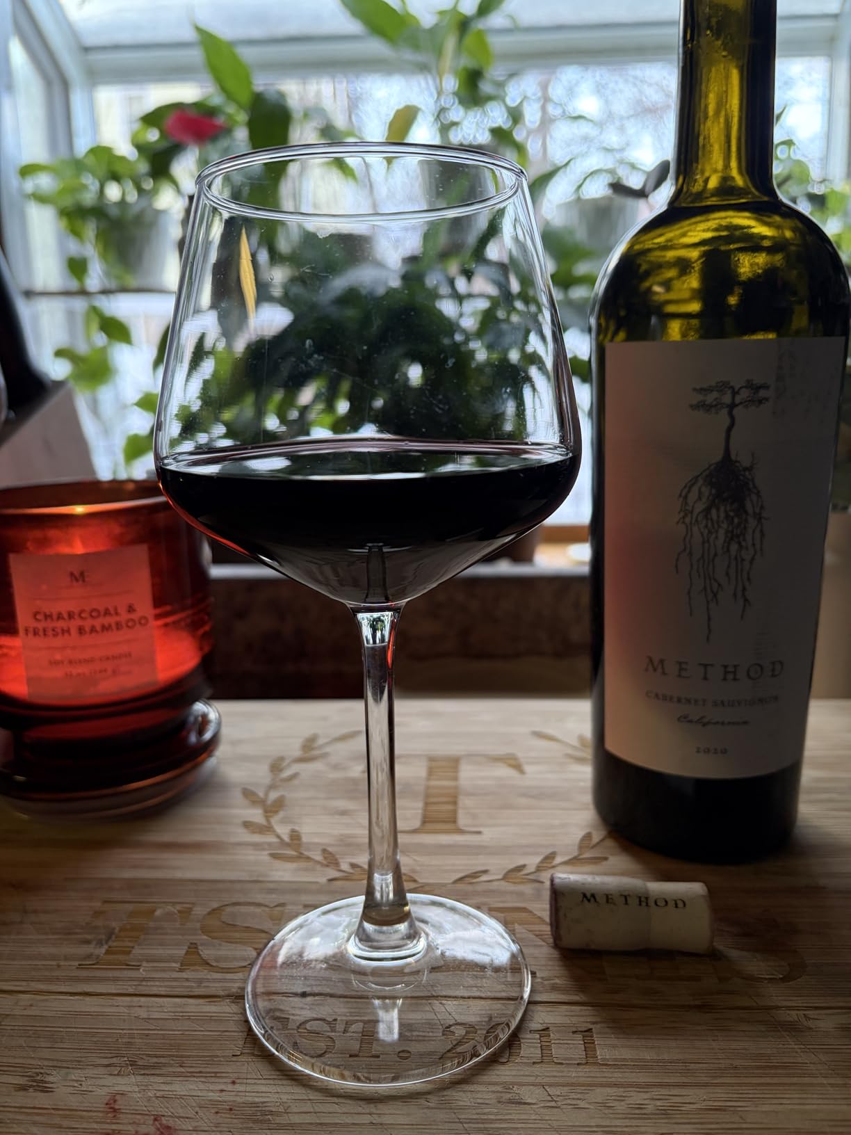 Amazon Basics Stemless Red Wine Glasses, 18 oz., Dishwasher-Safe, 4-Piece Set customer photo 2