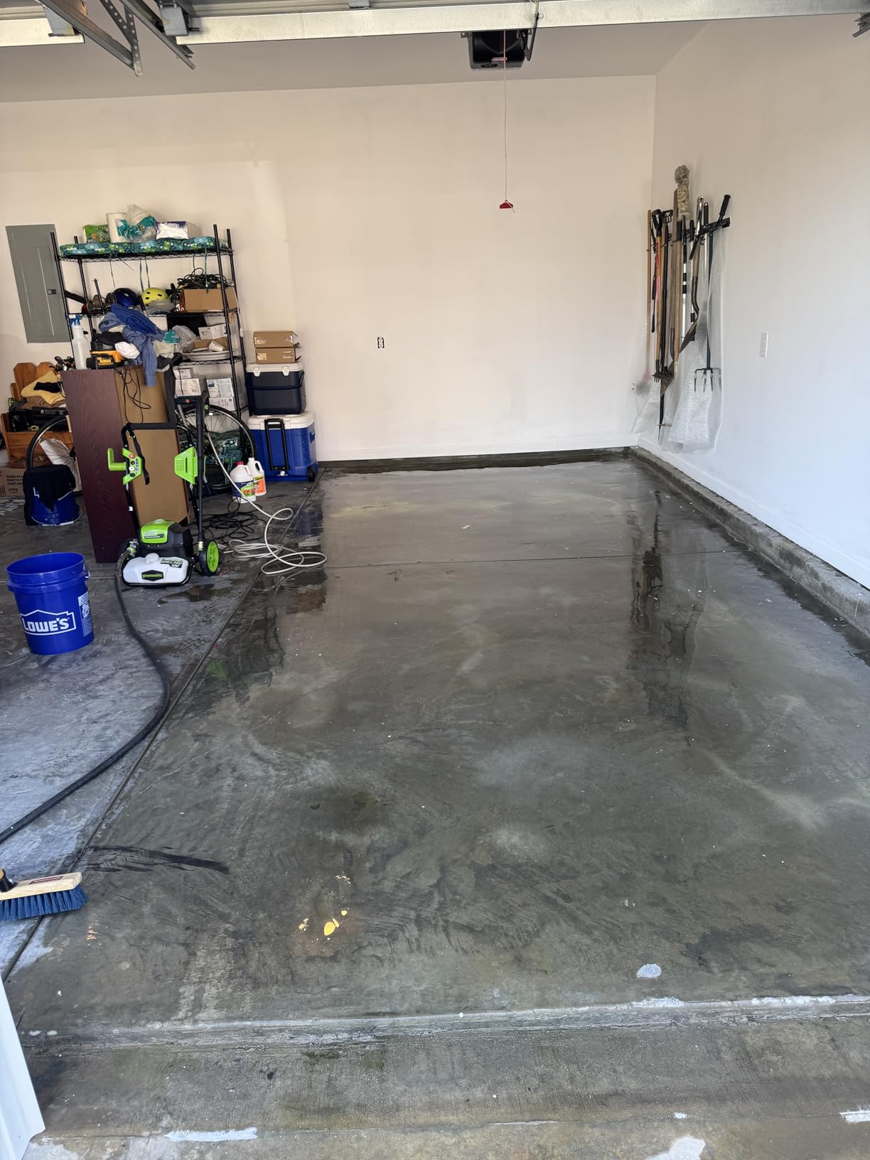 Gorilla Epoxy Garage Floor Coating (12 pc) Kit, 2.5-Car, Concrete Flooring, 100% Solids, Superior Adhesion, Incredibly Durable High Gloss Gray Finish, 550 sq. ft. Coverage customer photo 1